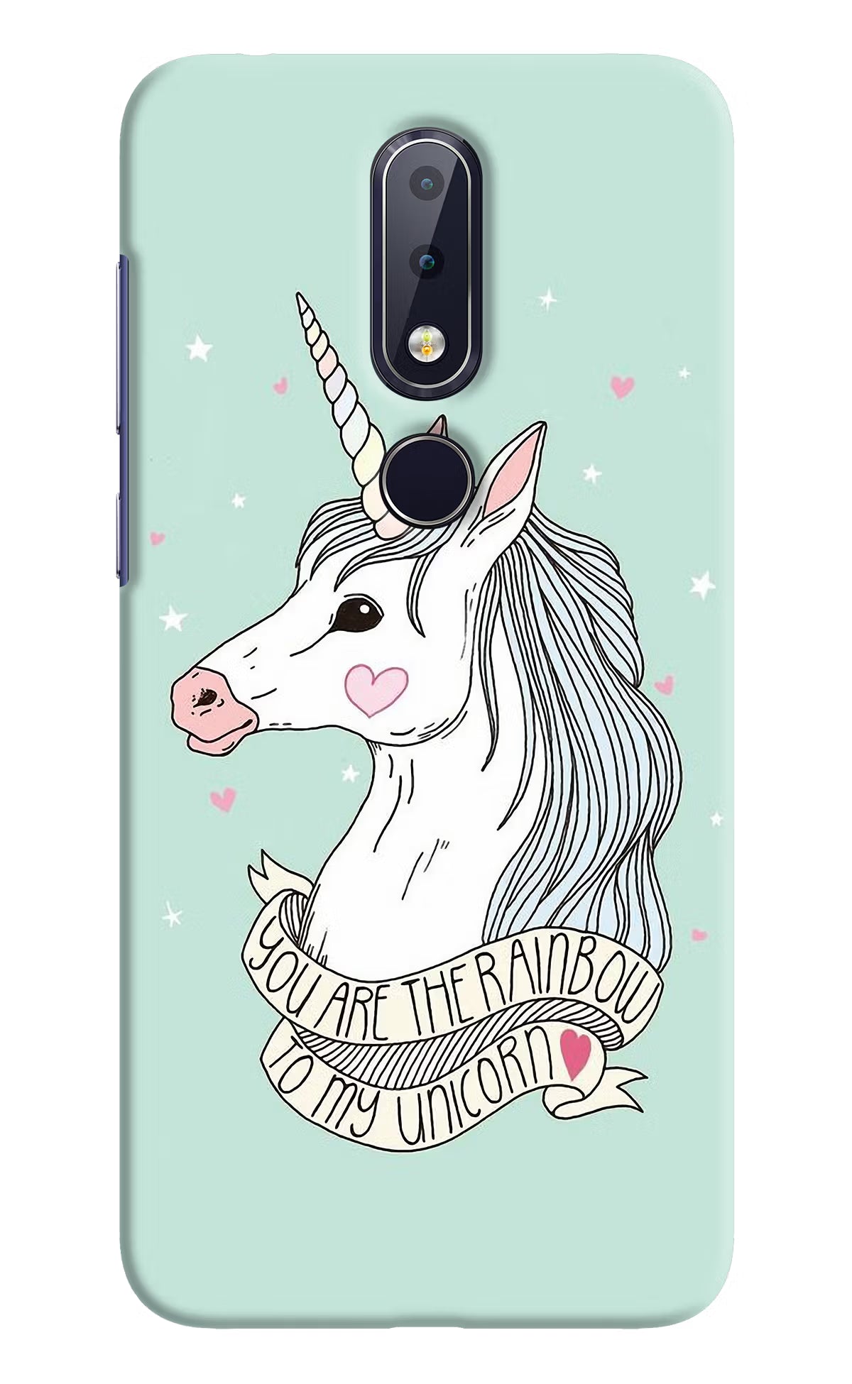 Unicorn Wallpaper Nokia 6.1 plus Hard Case Back Cover by Casekaro