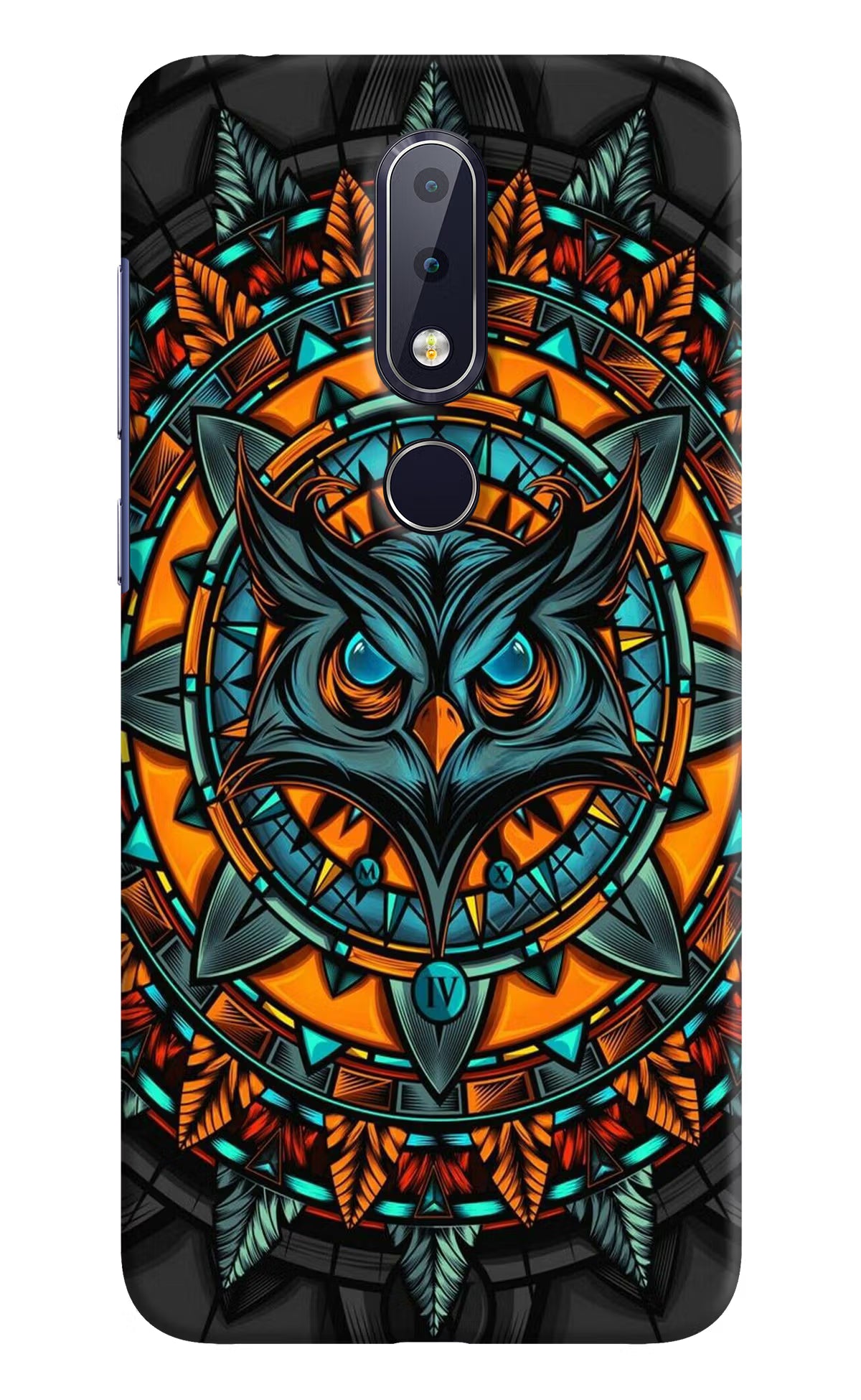Angry Owl Art Nokia 6.1 plus Hard Case Back Cover by Casekaro