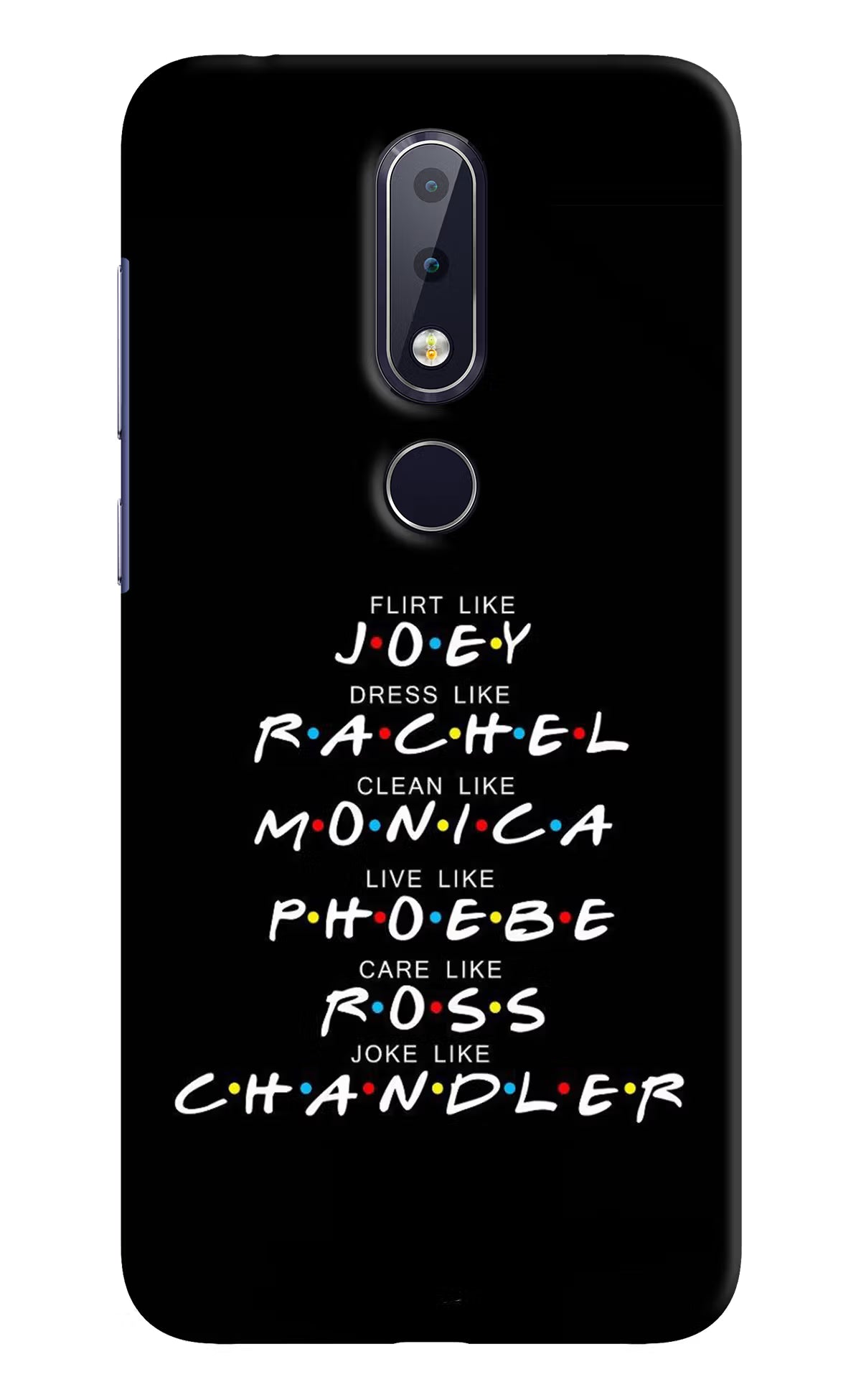 FRIENDS Character Nokia 6.1 plus Hard Case Back Cover by Casekaro