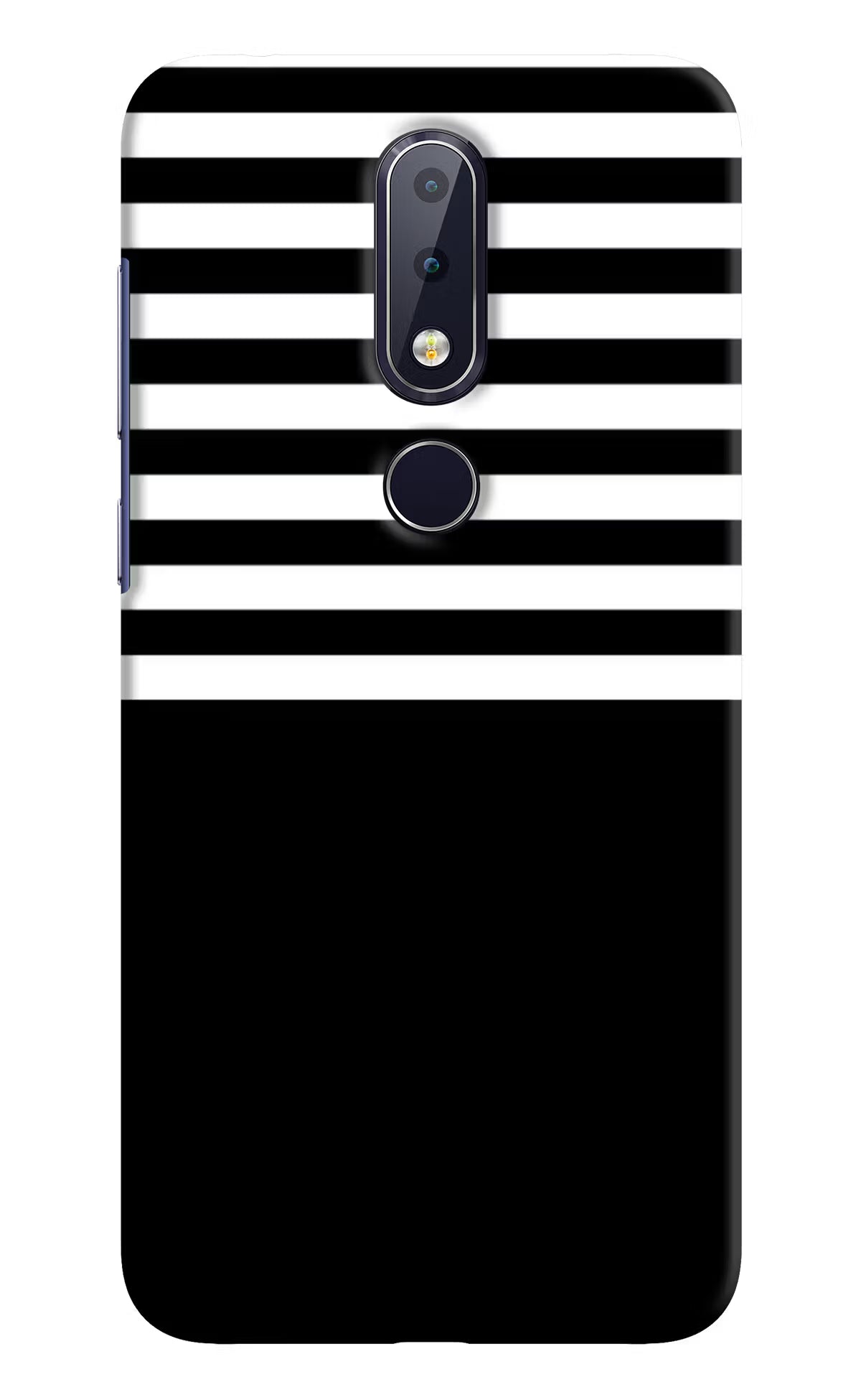 Black and White Print Nokia 6.1 plus Hard Case Back Cover by Casekaro