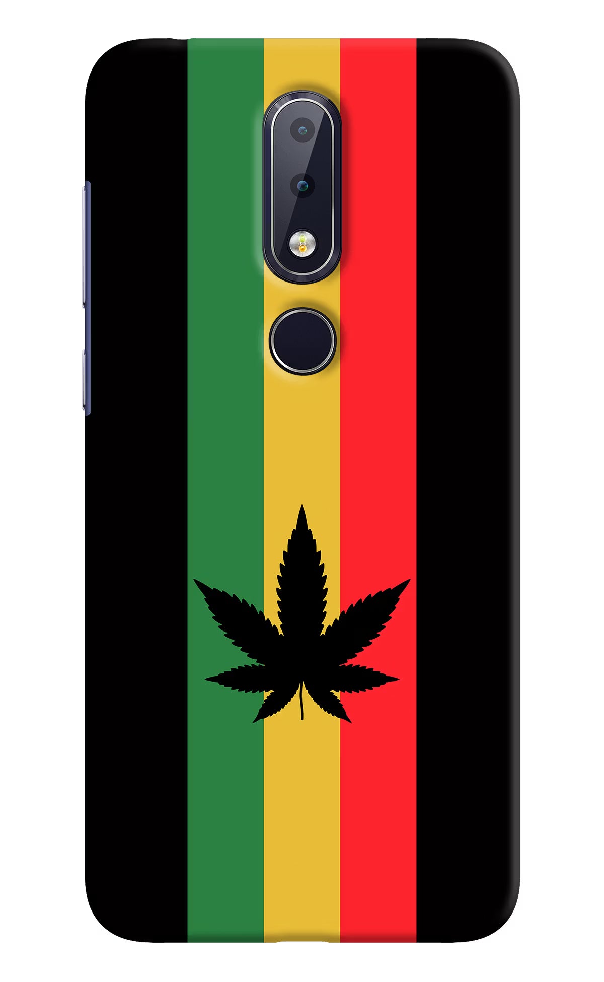 Weed Flag Nokia 6.1 plus Hard Case Back Cover by Casekaro
