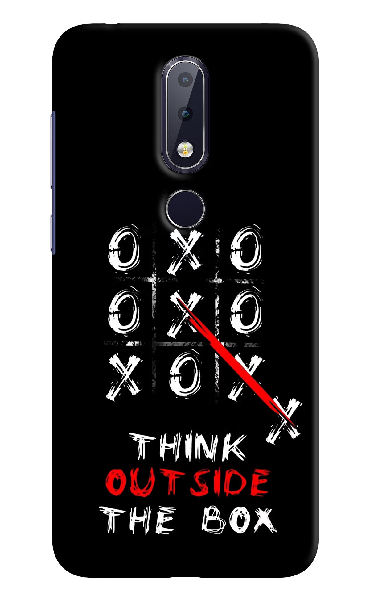 Think out of the BOX Nokia 6.1 plus Hard Case Back Cover by Casekaro