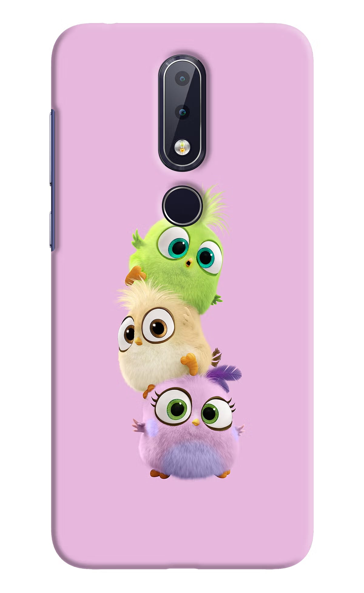 Cute Little Birds Nokia 6.1 plus Hard Case Back Cover by Casekaro