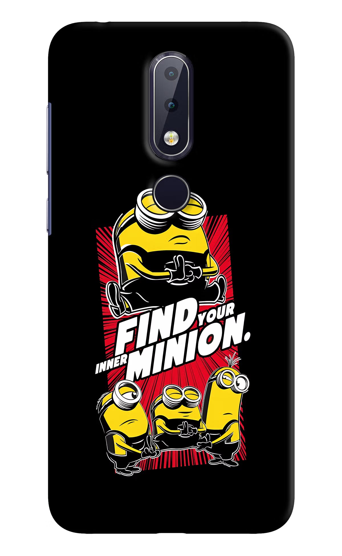 Find your inner Minion Nokia 6.1 plus Hard Case Back Cover by Casekaro