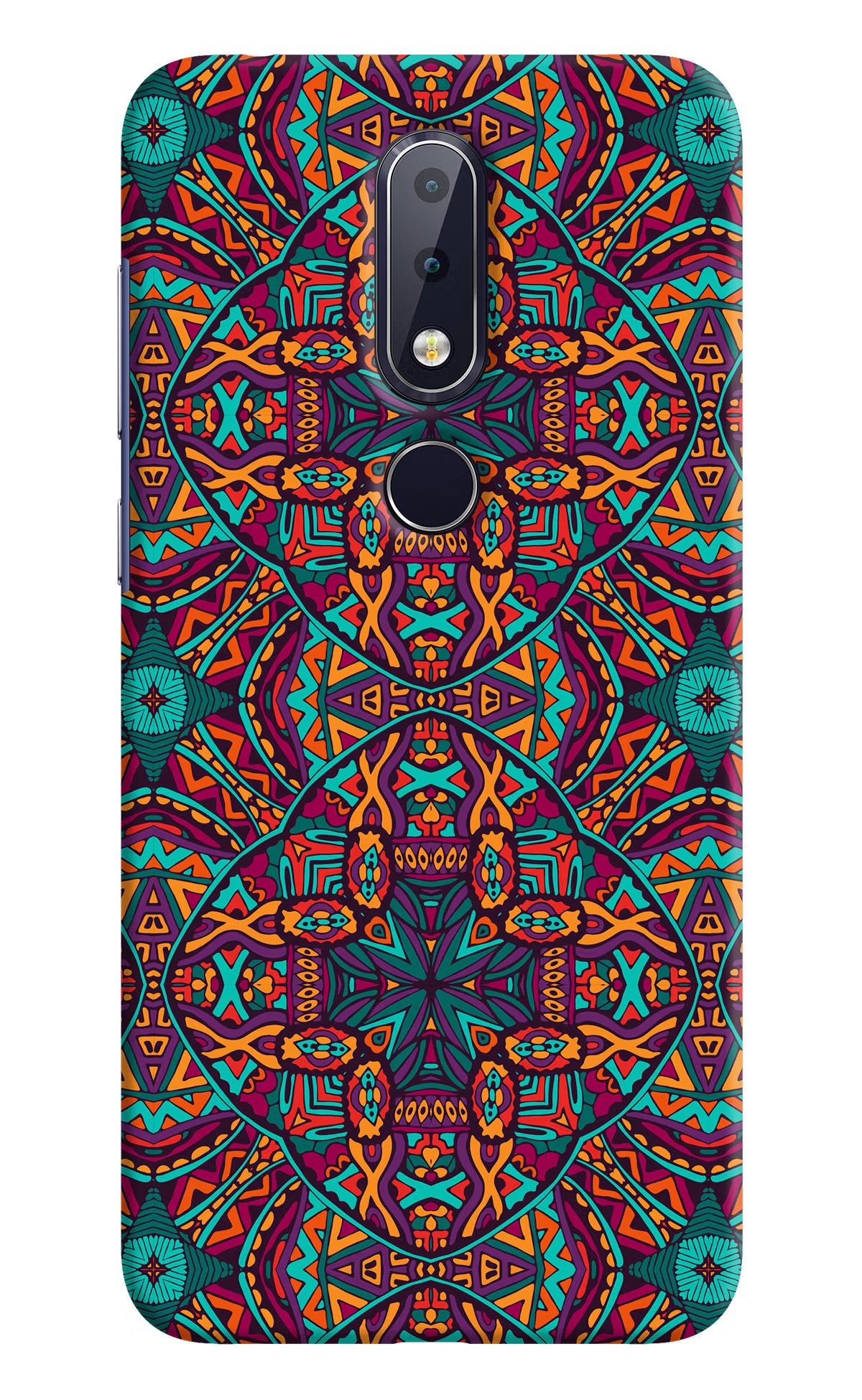 Colour Mandala Nokia 6.1 plus Hard Case Back Cover by Casekaro
