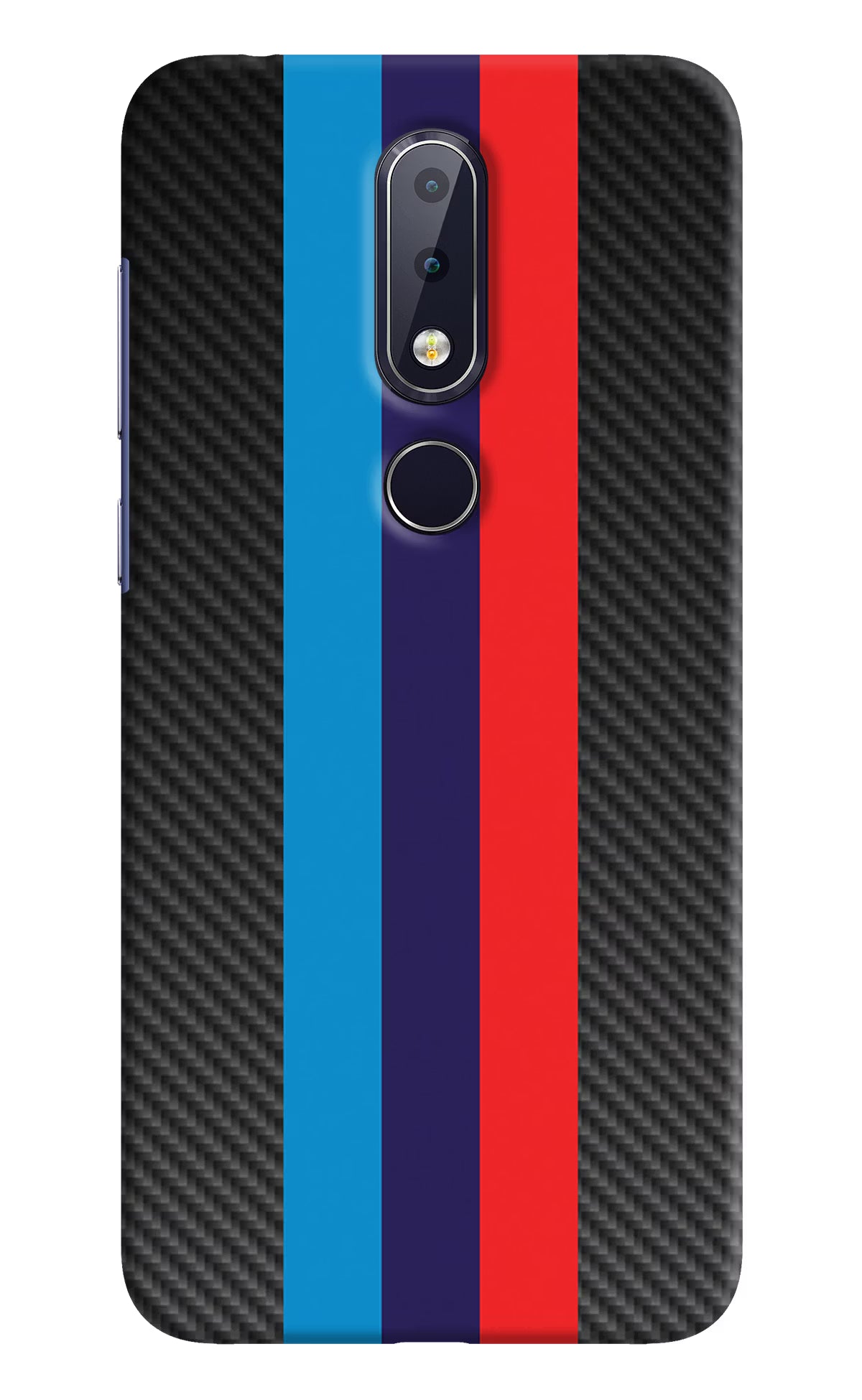 BMW Stripes Pattern Nokia 6.1 plus Hard Case Back Cover by Casekaro