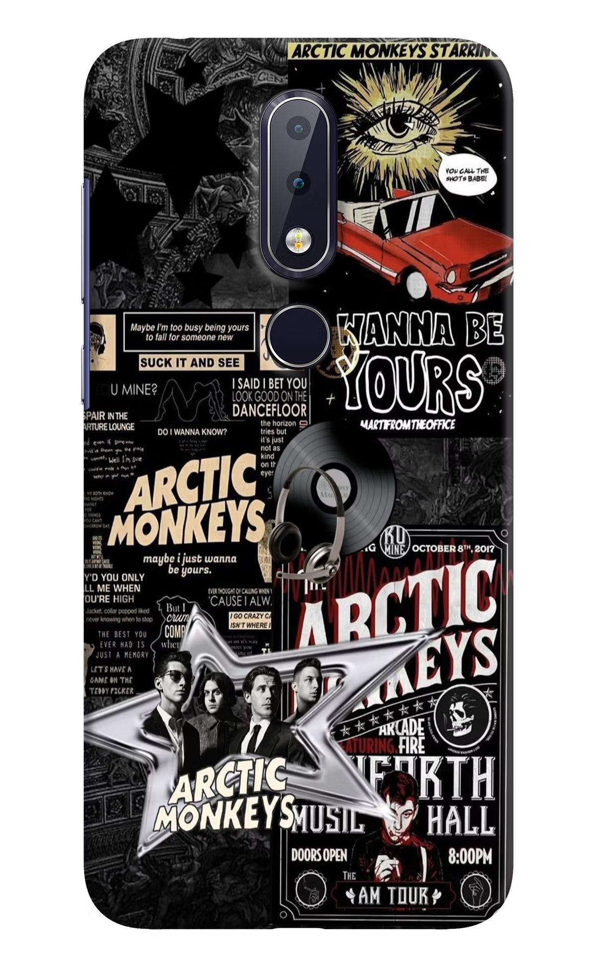 Arctic Monkeys Nokia 6.1 plus Back Cover - Arctic Monkeys Nokia 6.1 plus Hard Case Back Cover by Casekaro Arctic Monkeys Nokia 6.1 plus Hard Case Back Cover by Casekaro
