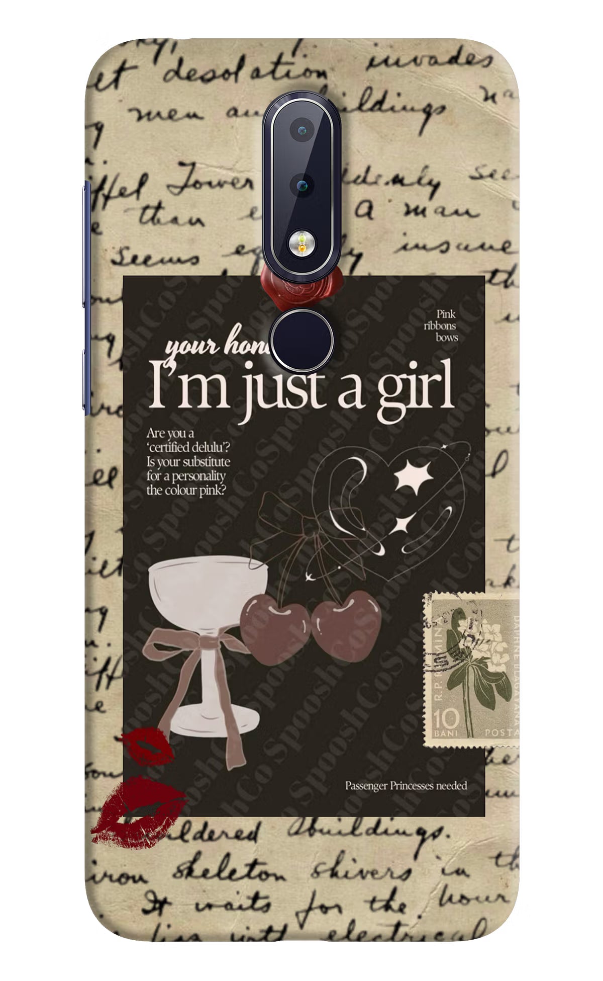 I am just a girl Nokia 6.1 plus Back Cover - I am just a girl Nokia 6.1 plus Hard Case Back Cover by Casekaro I am just a girl Nokia 6.1 plus Hard Case Back Cover by Casekaro
