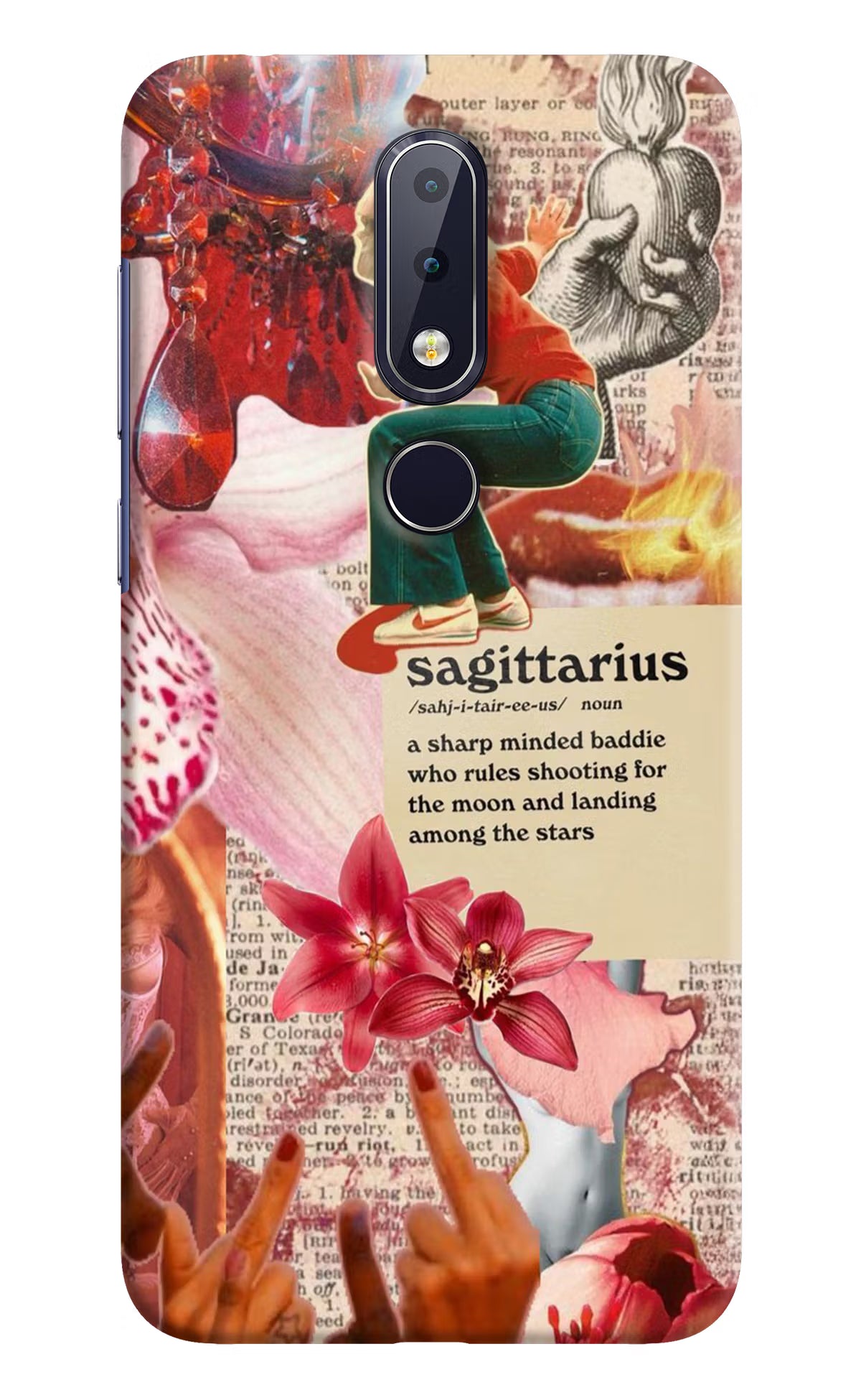 Sagittarius Zodiac Nokia 6.1 plus Back Cover - Sagittarius Zodiac Nokia 6.1 plus Hard Case Back Cover by Casekaro Sagittarius Zodiac Nokia 6.1 plus Hard Case Back Cover by Casekaro