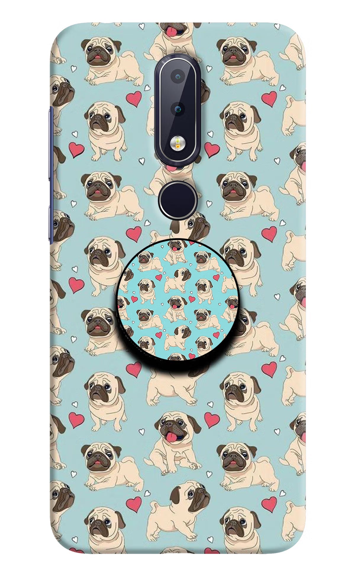 Pug Dog Nokia 6.1 plus Pop Case by Casekaro