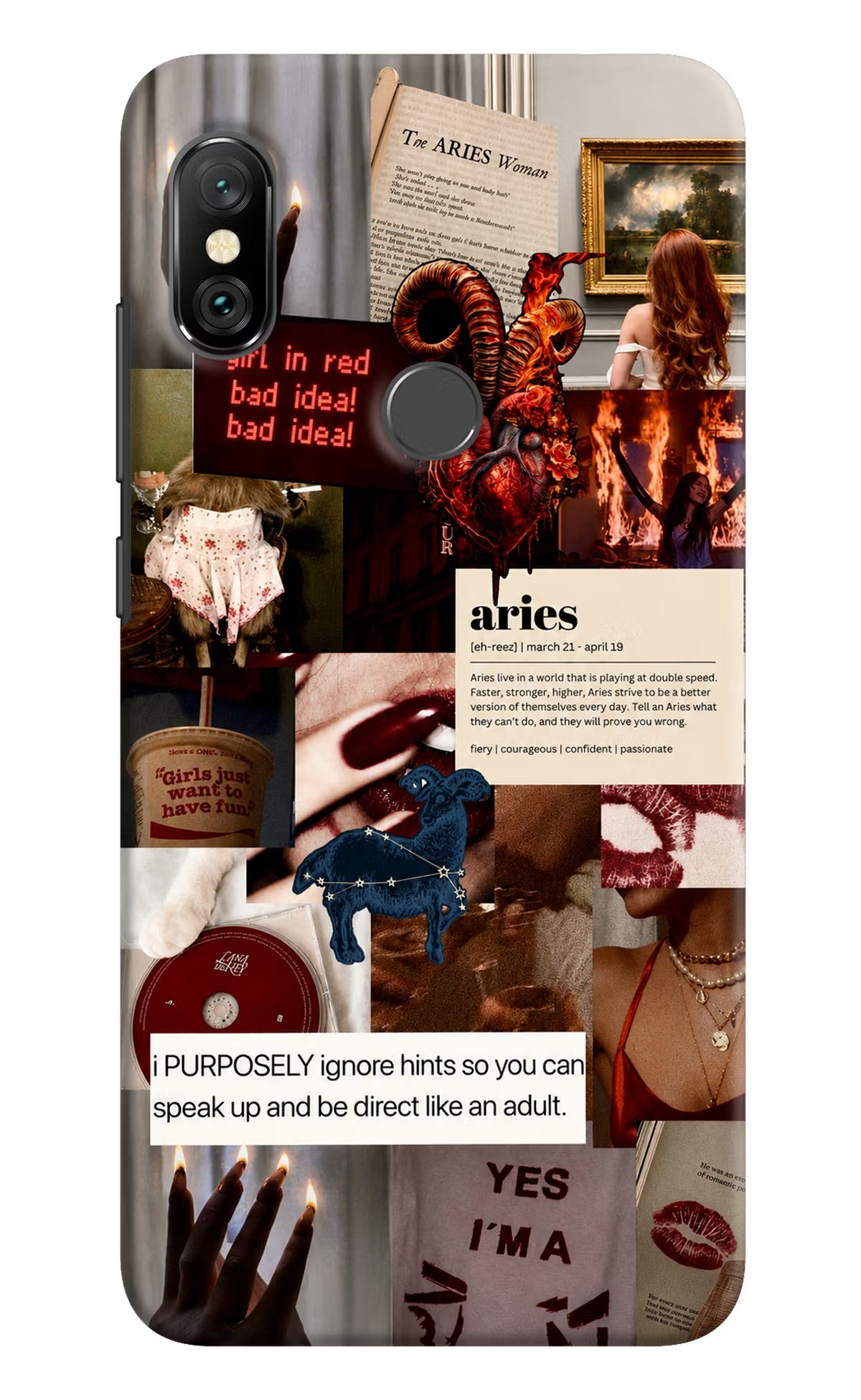 Zodiac Aries Redmi Note 6 Pro Back Cover - Zodiac Aries Redmi Note 6 Pro Back Cover Zodiac Aries Redmi Note 6 Pro Back Cover
