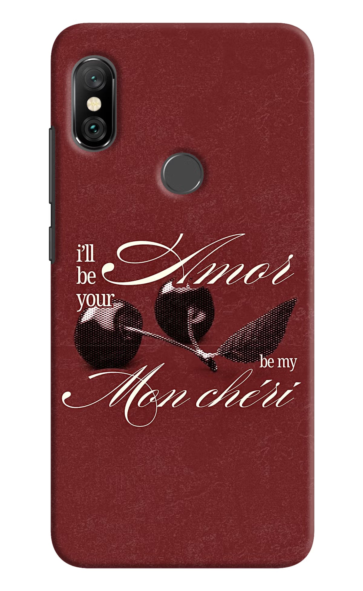 Velvet Cherry Redmi Note 6 Pro Back Cover - Velvet Cherry Redmi Note 6 Pro Back Cover Velvet Cherry Redmi Note 6 Pro Back Cover