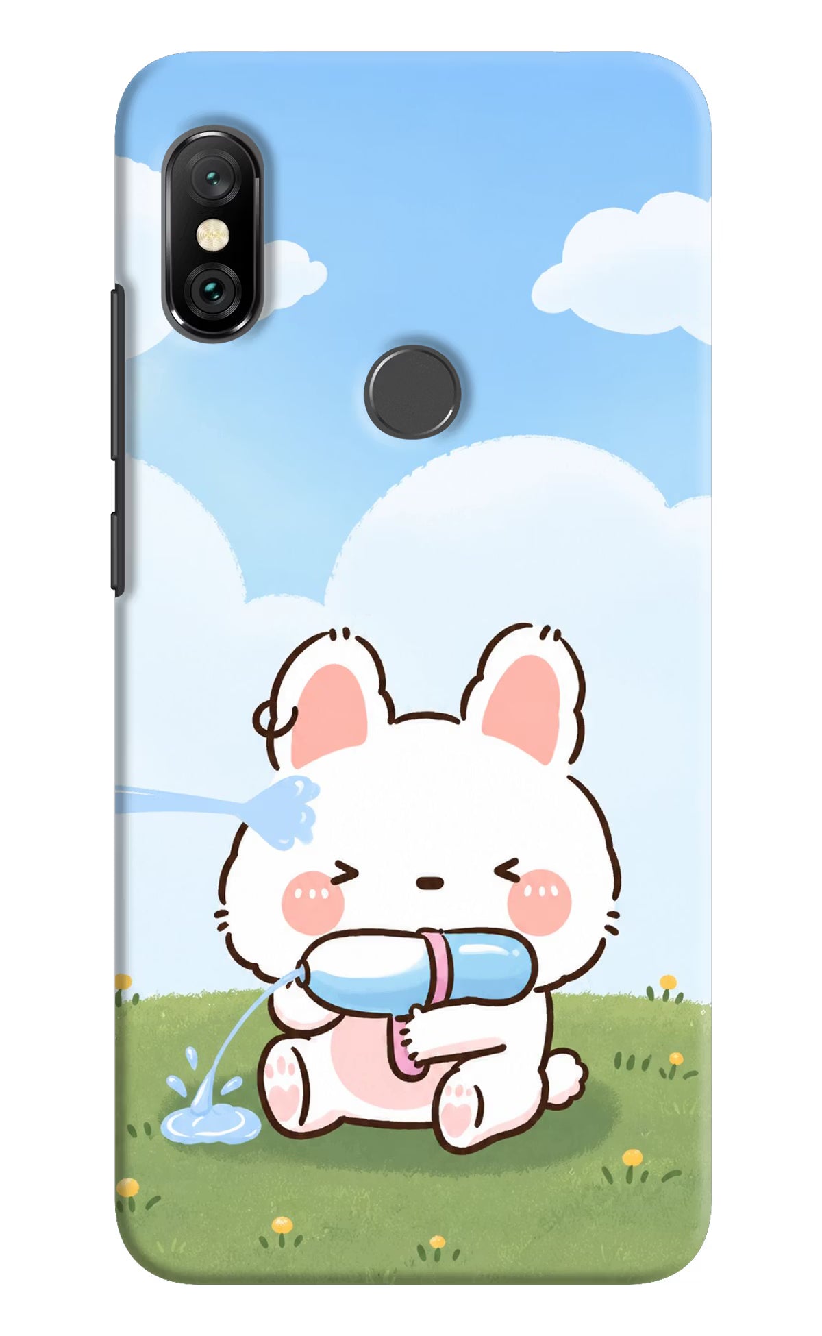 Bunny Treat Redmi Note 6 Pro Back Cover - Bunny Treat Redmi Note 6 Pro Back Cover Bunny Treat Redmi Note 6 Pro Back Cover