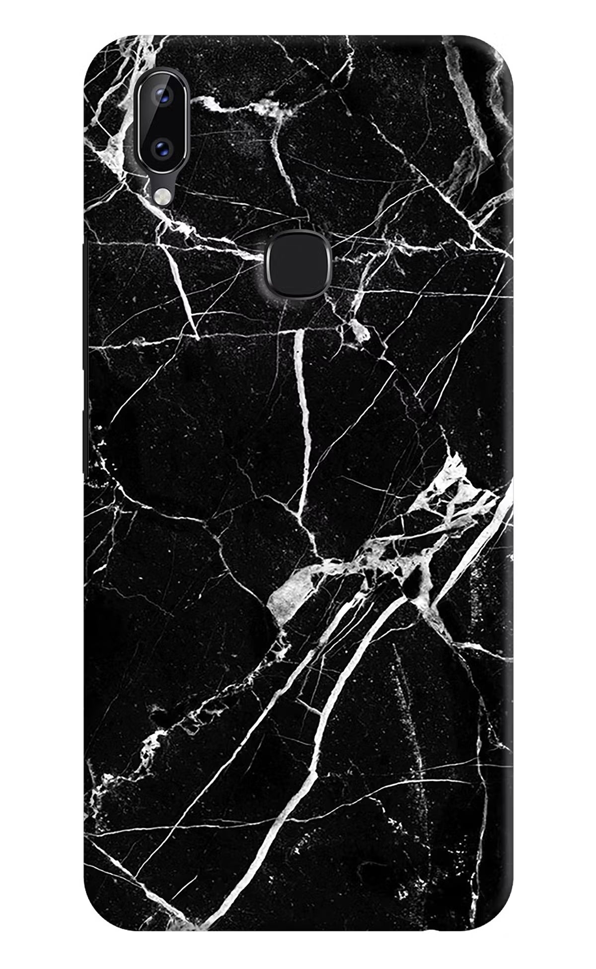 Black Marble Pattern Vivo Y83 Pro Back Cover - Black Marble Pattern Vivo Y83 Pro Hard Case Back Cover by Casekaro Black Marble Pattern Vivo Y83 Pro Hard Case Back Cover by Casekaro