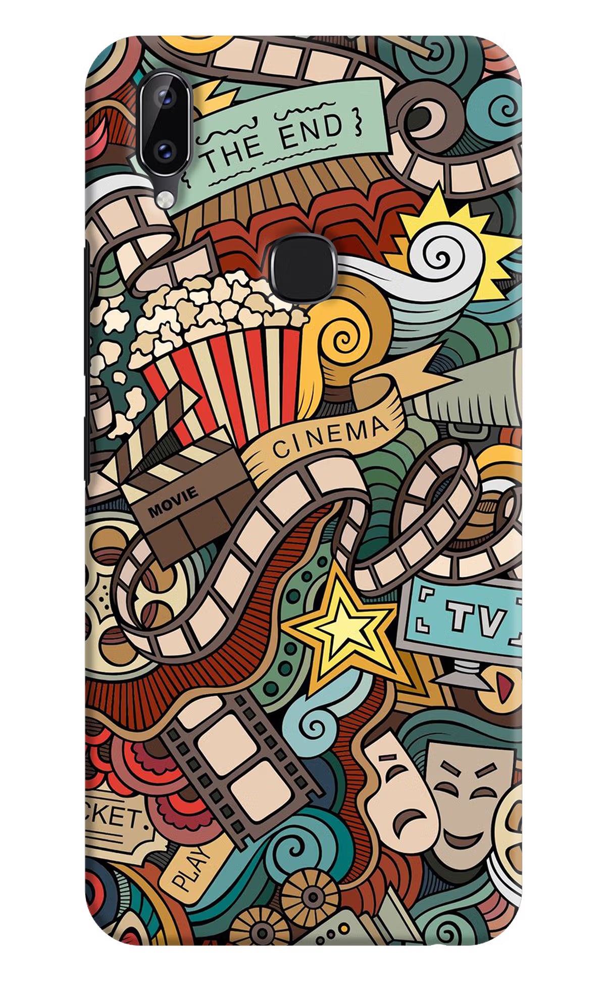 Cinema Abstract Vivo Y83 Pro Hard Case Back Cover by Casekaro