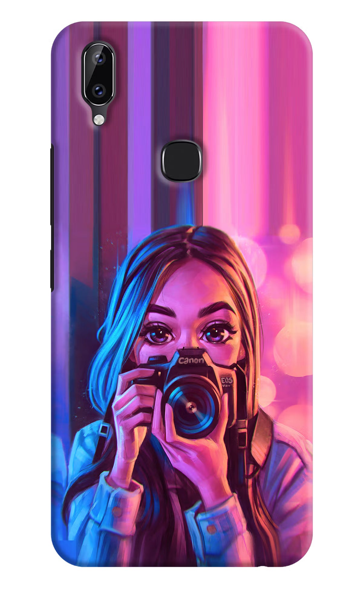 Girl Photographer Vivo Y83 Pro Hard Case Back Cover by Casekaro