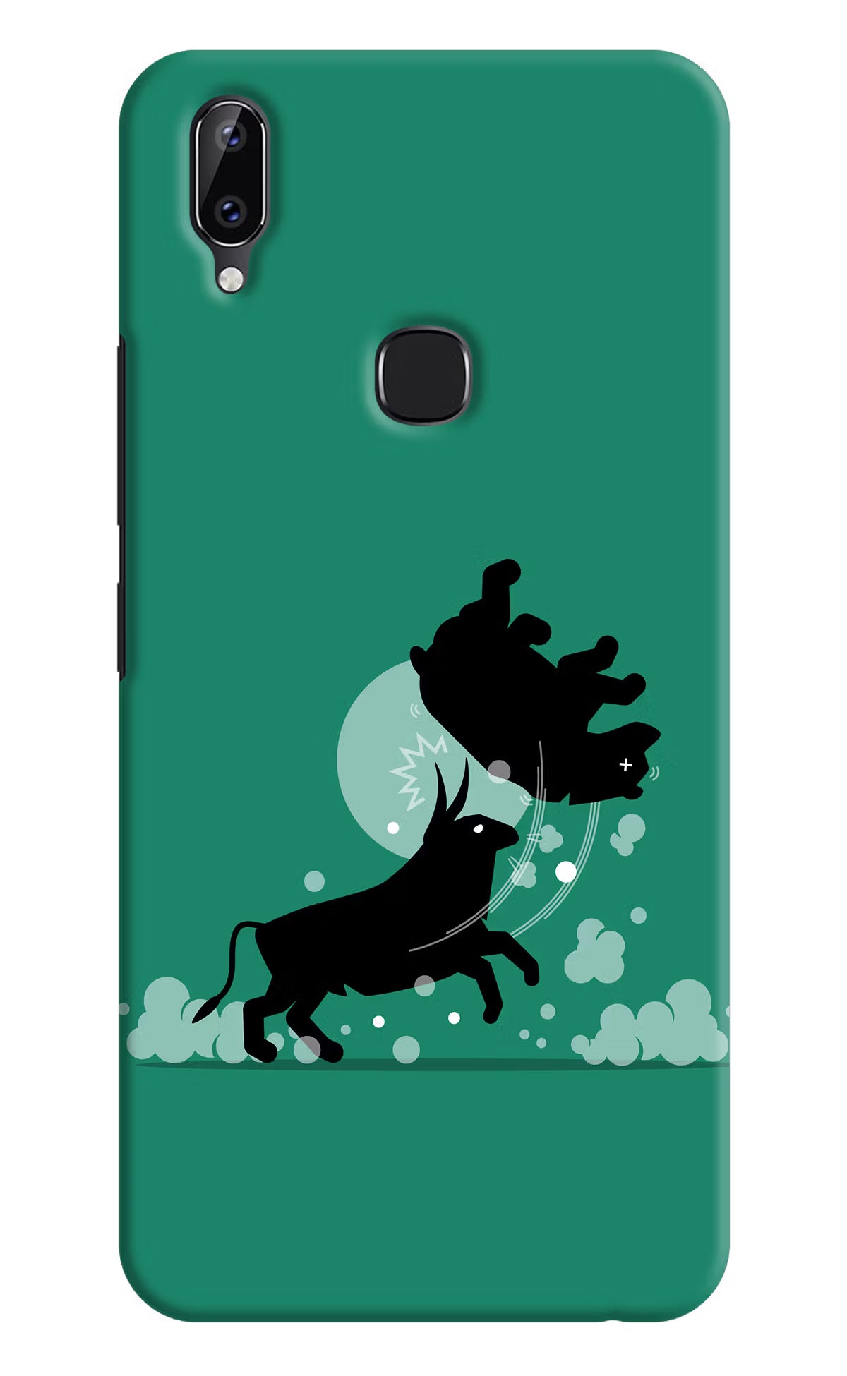 Bull Conqueror Vivo Y83 Pro Hard Case Back Cover by Casekaro