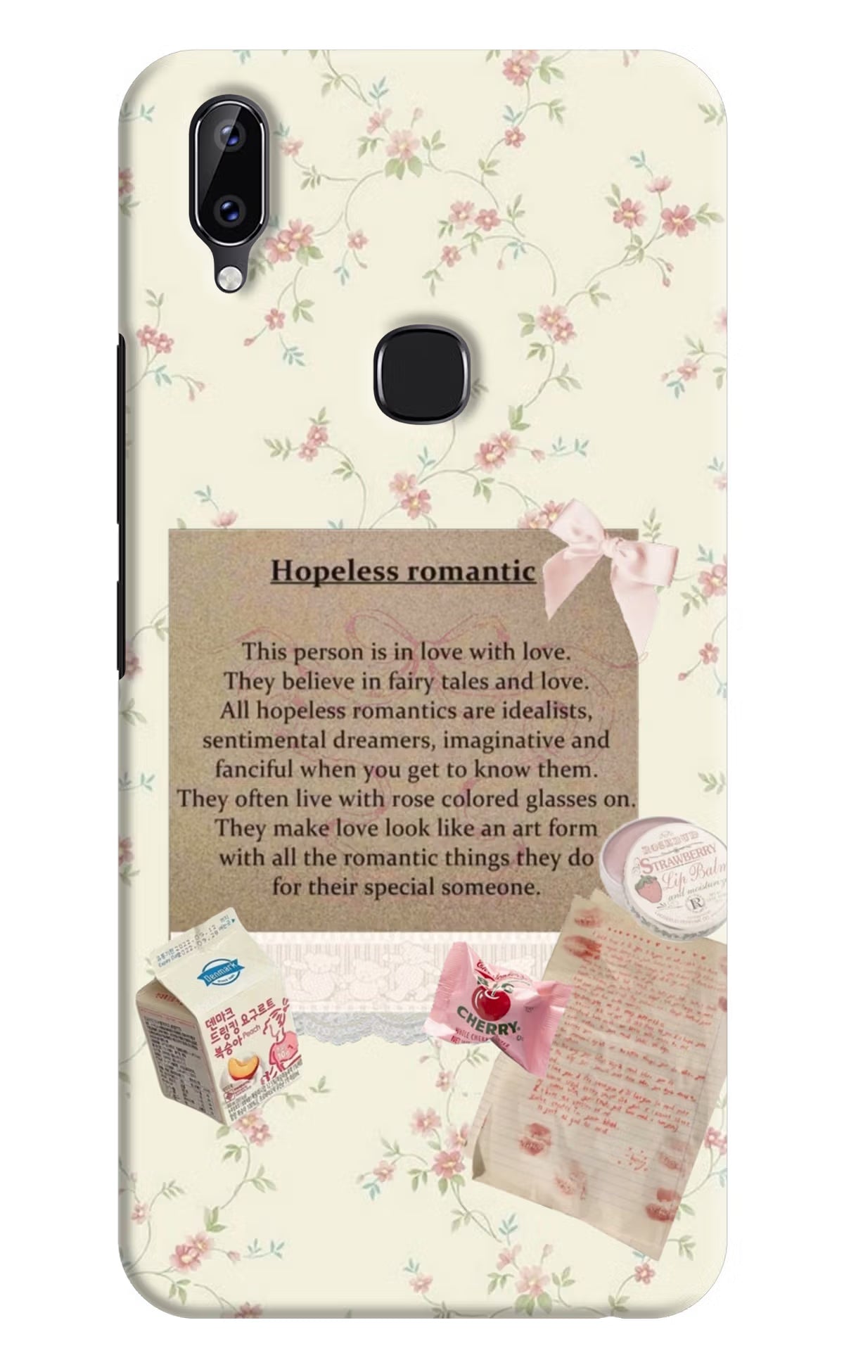 Hopeless Romantic Vivo Y83 Pro Back Cover - Hopeless Romantic Vivo Y83 Pro Hard Case Back Cover by Casekaro Hopeless Romantic Vivo Y83 Pro Hard Case Back Cover by Casekaro