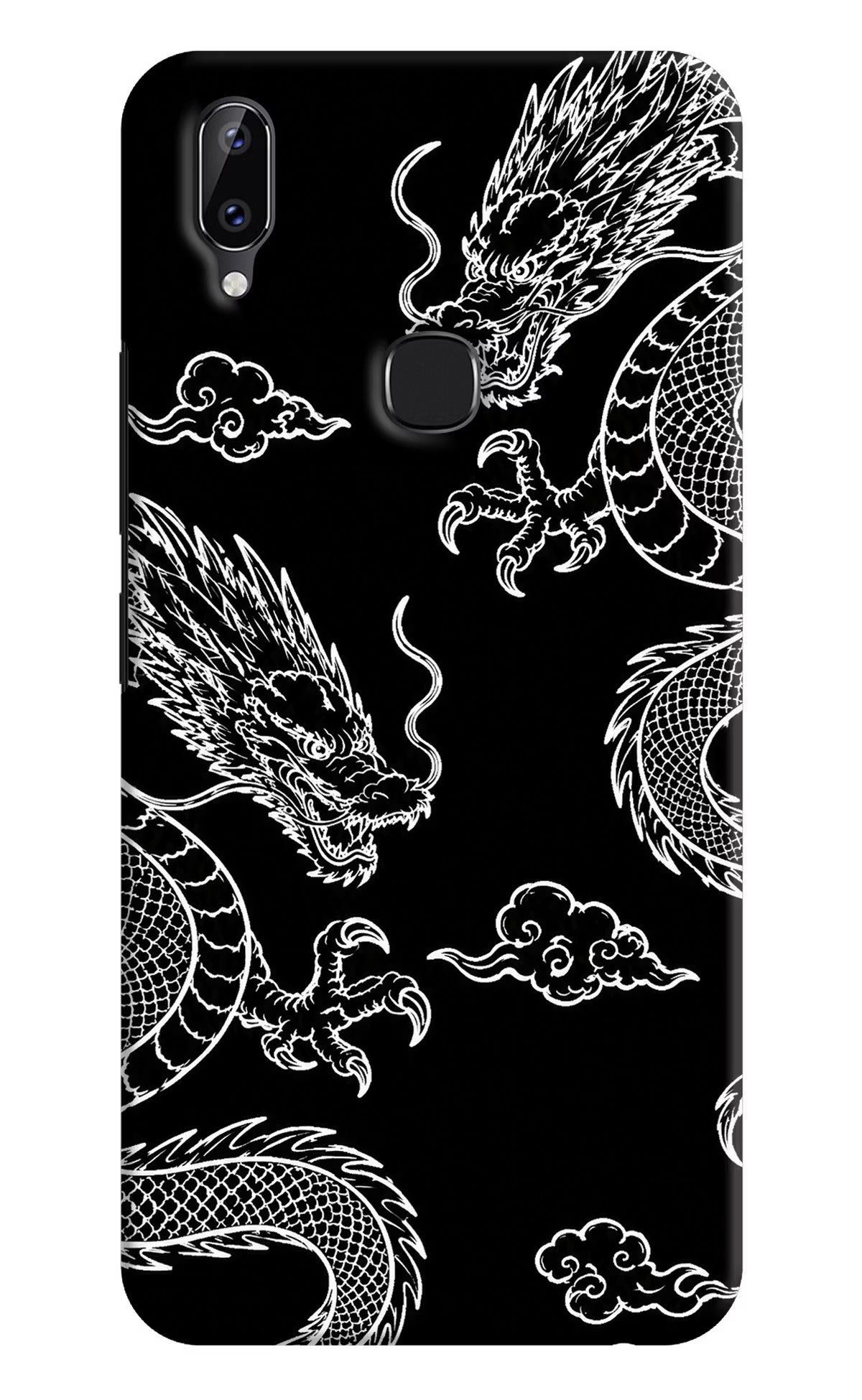 Twin Dragons Vivo Y83 Pro Back Cover - Twin Dragons Vivo Y83 Pro Hard Case Back Cover by Casekaro Twin Dragons Vivo Y83 Pro Hard Case Back Cover by Casekaro
