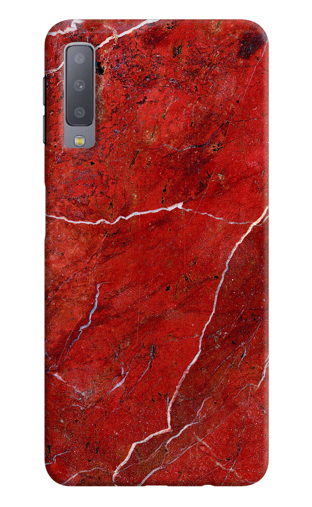 Red Marble Design Samsung A7 Back Cover - Red Marble Design Samsung A7 Hard Case Back Cover by Casekaro Red Marble Design Samsung A7 Hard Case Back Cover by Casekaro