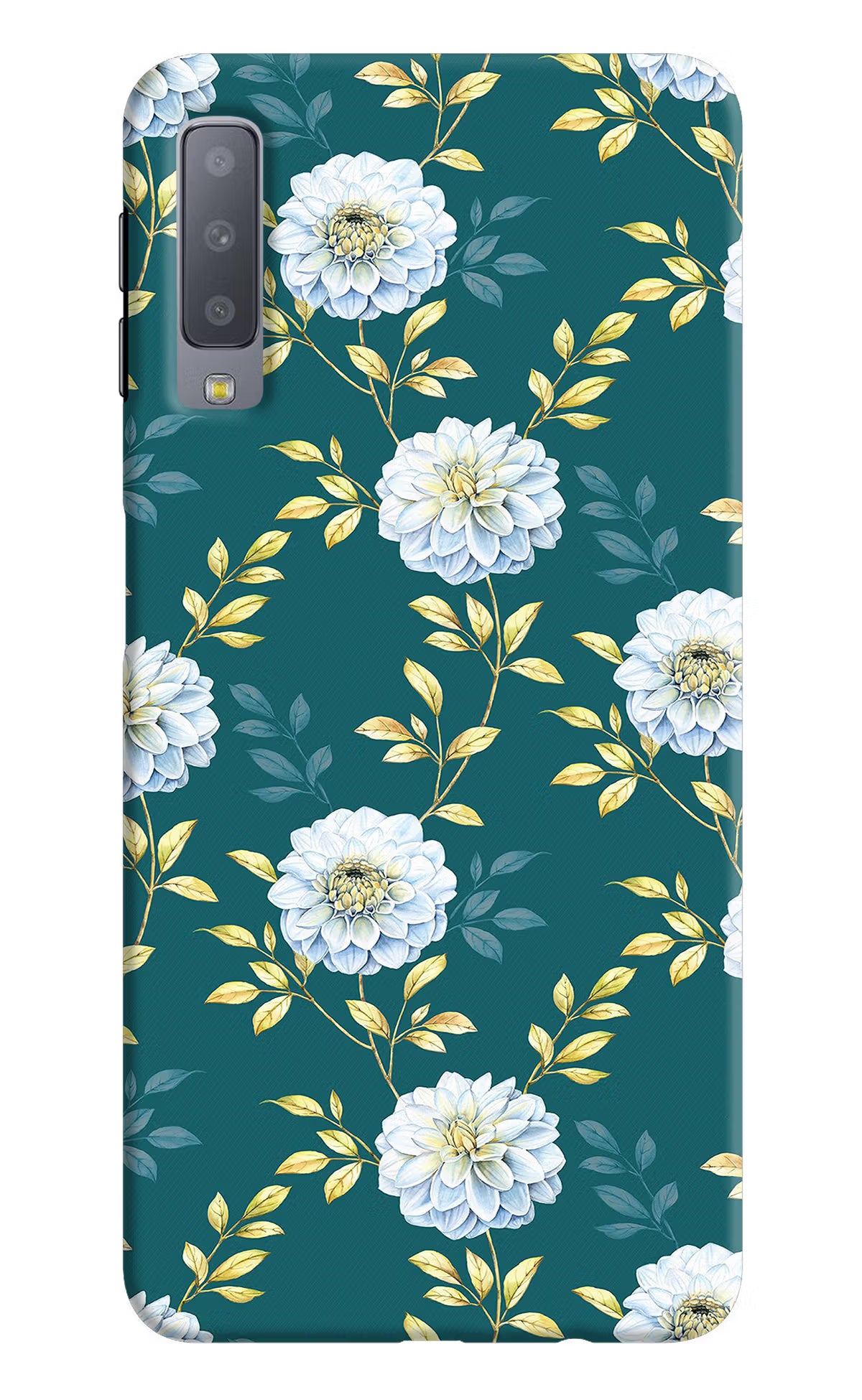 Flowers Samsung A7 Back Cover - Flowers Samsung A7 Hard Case Back Cover by Casekaro Flowers Samsung A7 Hard Case Back Cover by Casekaro