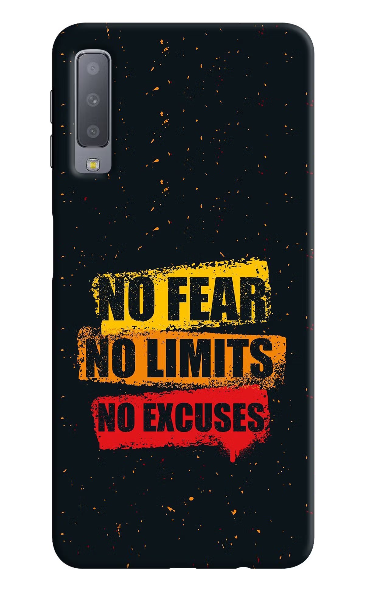 No Fear No Limits No Excuse Samsung A7 Back Cover - No Fear No Limits No Excuse Samsung A7 Hard Case Back Cover by Casekaro No Fear No Limits No Excuse Samsung A7 Hard Case Back Cover by Casekaro