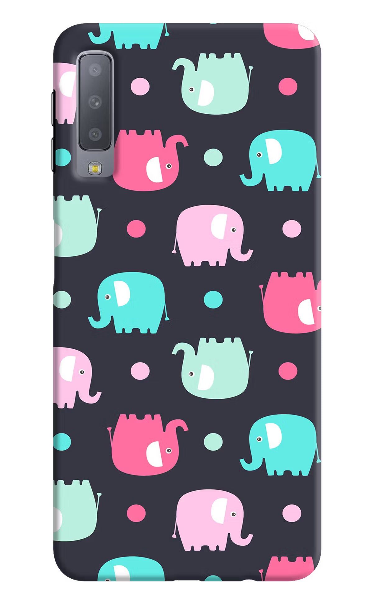 Elephants Samsung A7 Back Cover - Elephants Samsung A7 Hard Case Back Cover by Casekaro Elephants Samsung A7 Hard Case Back Cover by Casekaro
