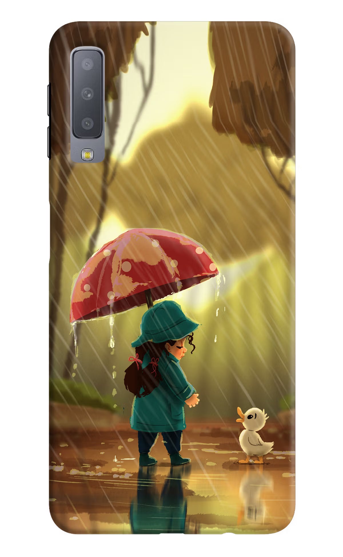 Rainy Day Samsung A7 Back Cover - Rainy Day Samsung A7 Hard Case Back Cover by Casekaro Rainy Day Samsung A7 Hard Case Back Cover by Casekaro