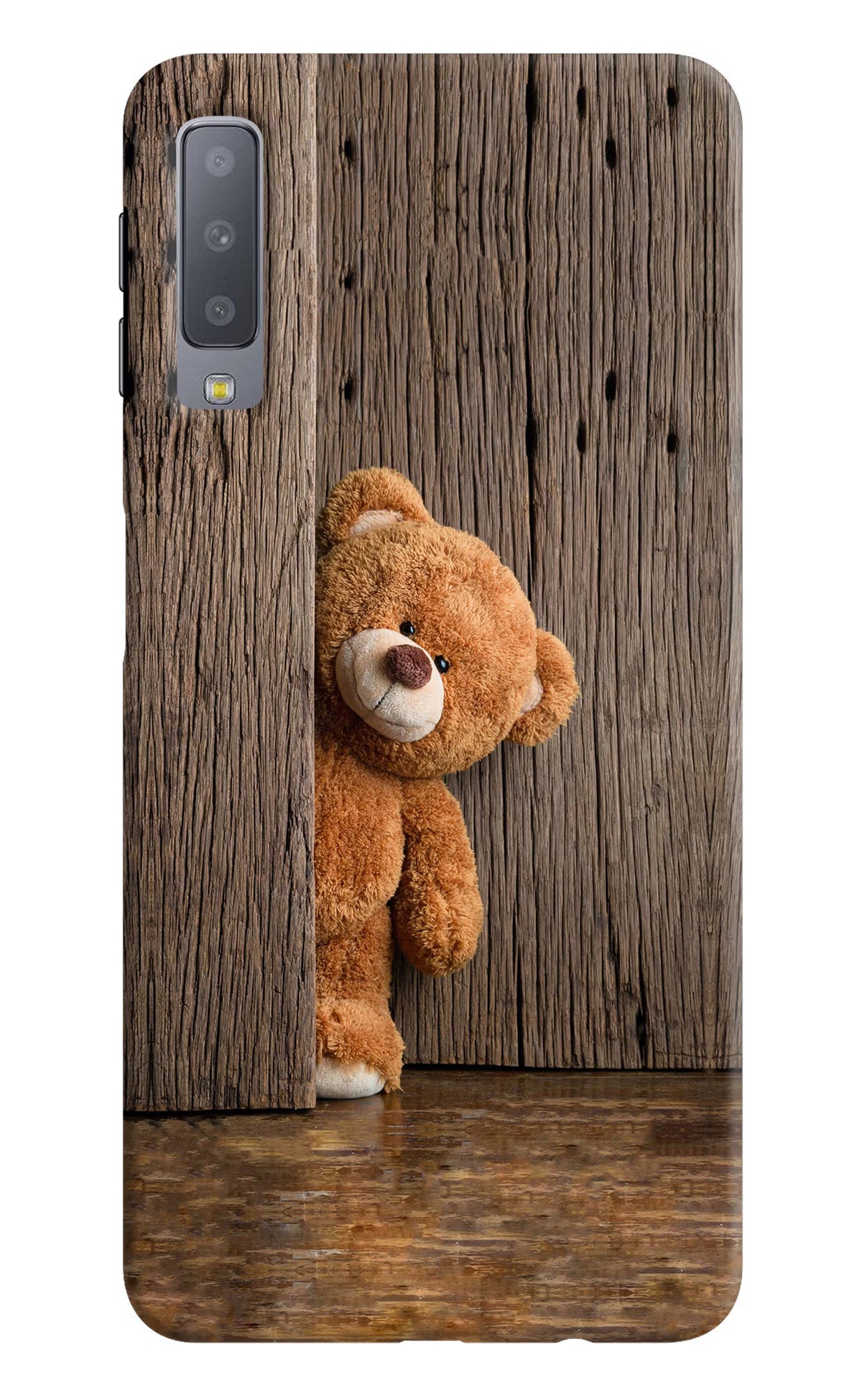 Teddy Wooden Samsung A7 Back Cover - Teddy Wooden Samsung A7 Hard Case Back Cover by Casekaro Teddy Wooden Samsung A7 Hard Case Back Cover by Casekaro