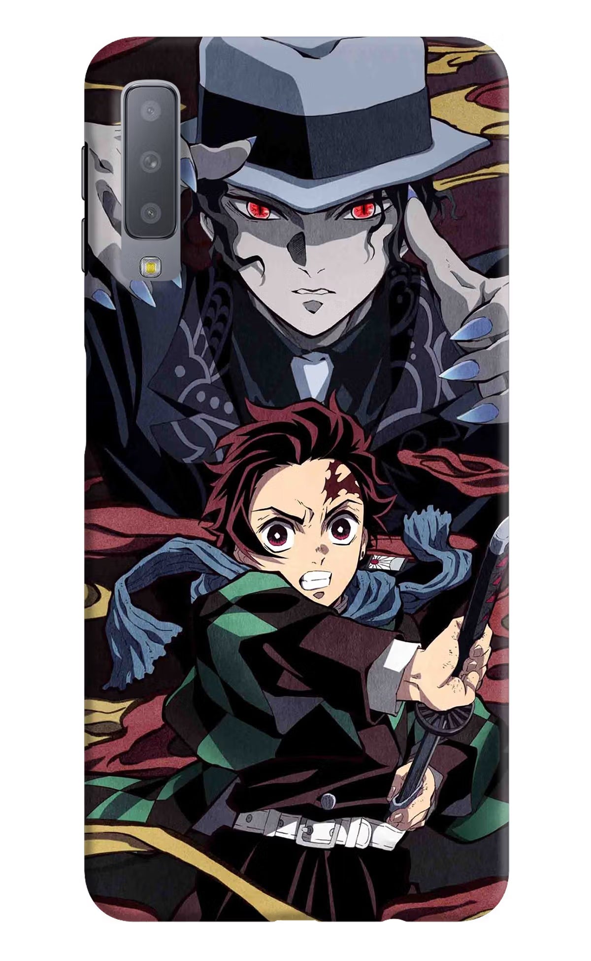 Demon Slayer Samsung A7 Back Cover - Demon Slayer Samsung A7 Hard Case Back Cover by Casekaro Demon Slayer Samsung A7 Hard Case Back Cover by Casekaro