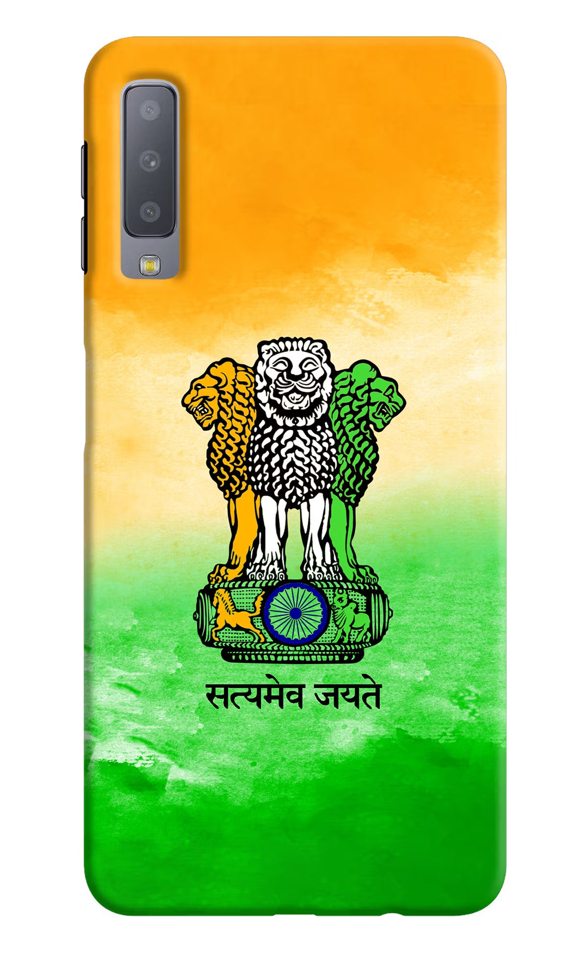 Satyamev Jayate Flag Samsung A7 Back Cover - Satyamev Jayate Flag Samsung A7 Hard Case Back Cover by Casekaro Satyamev Jayate Flag Samsung A7 Hard Case Back Cover by Casekaro