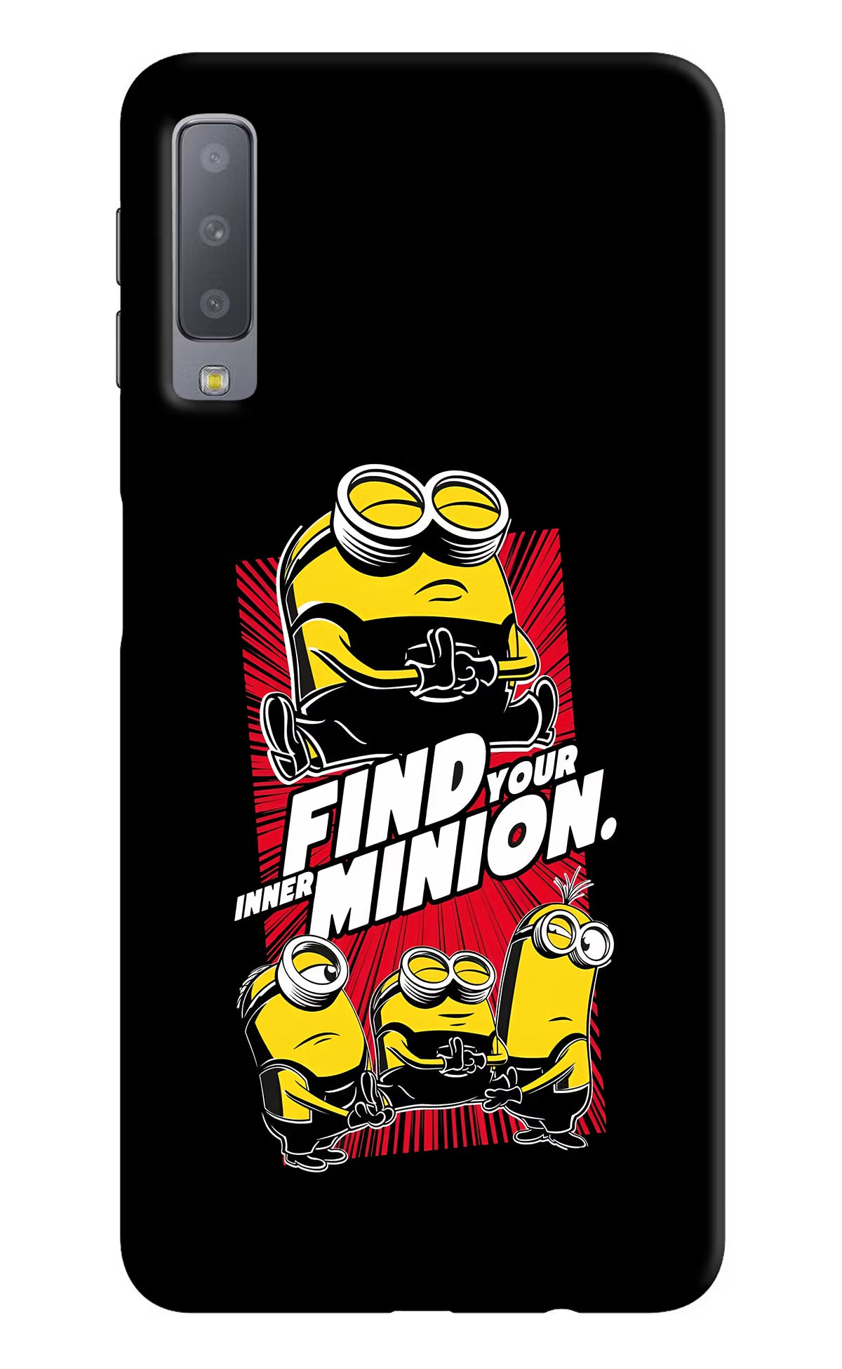 Find your inner Minion Samsung A7 Back Cover - Find your inner Minion Samsung A7 Hard Case Back Cover by Casekaro Find your inner Minion Samsung A7 Hard Case Back Cover by Casekaro