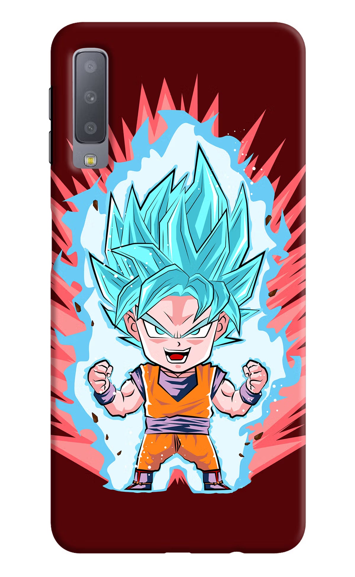 Goku Little Samsung A7 Back Cover - Goku Little Samsung A7 Hard Case Back Cover by Casekaro Goku Little Samsung A7 Hard Case Back Cover by Casekaro