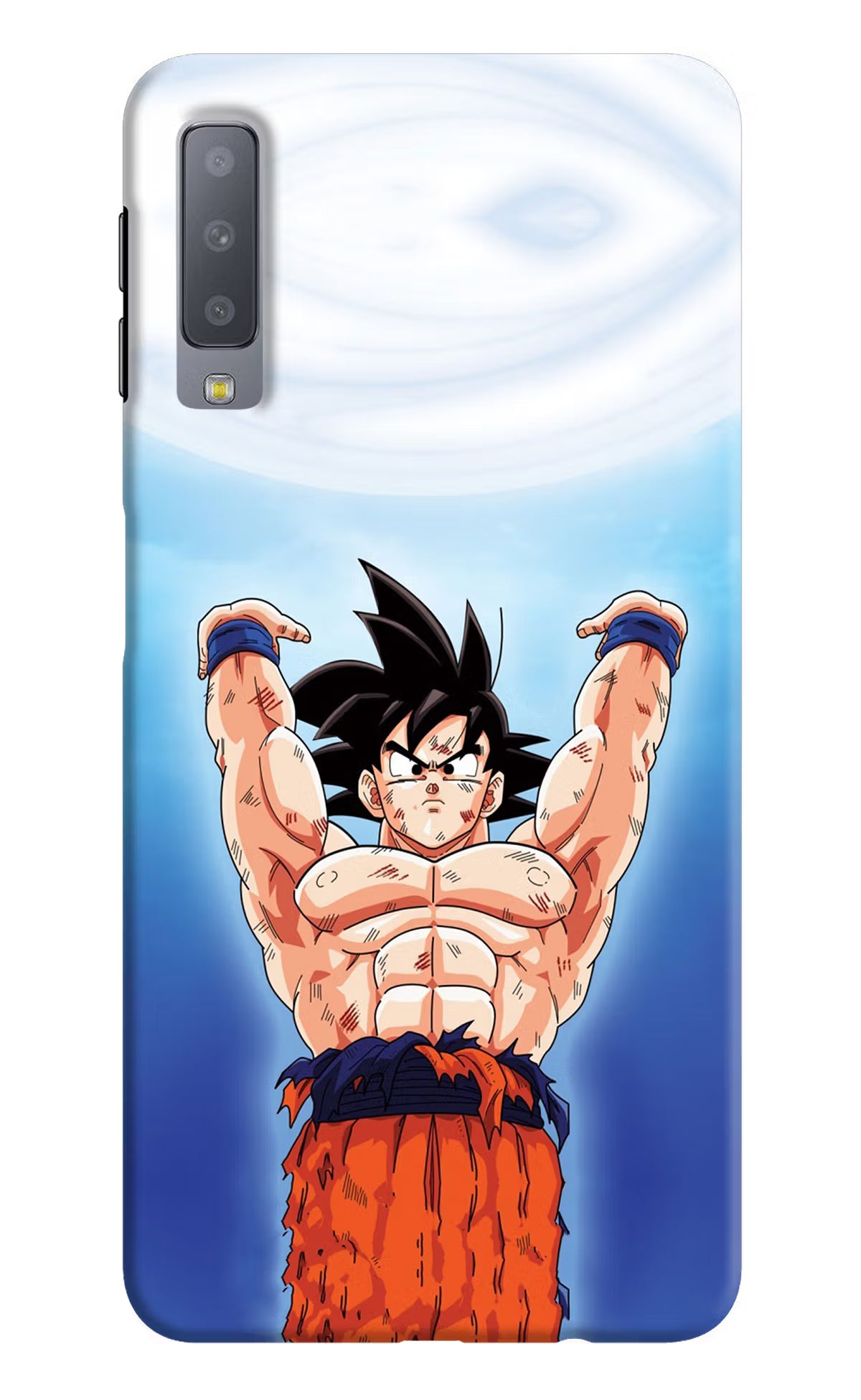 Goku Power Samsung A7 Back Cover - Goku Power Samsung A7 Hard Case Back Cover by Casekaro Goku Power Samsung A7 Hard Case Back Cover by Casekaro