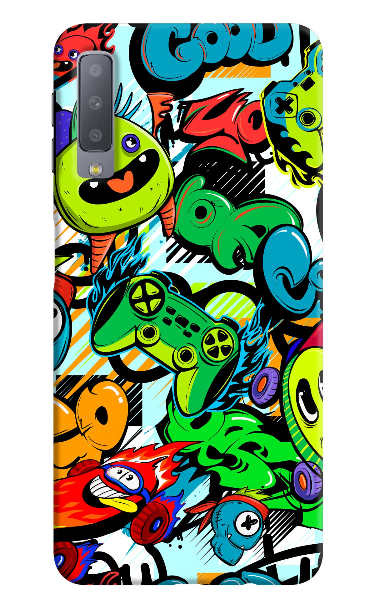 Game Doodle Samsung A7 Back Cover - Game Doodle Samsung A7 Hard Case Back Cover by Casekaro Game Doodle Samsung A7 Hard Case Back Cover by Casekaro