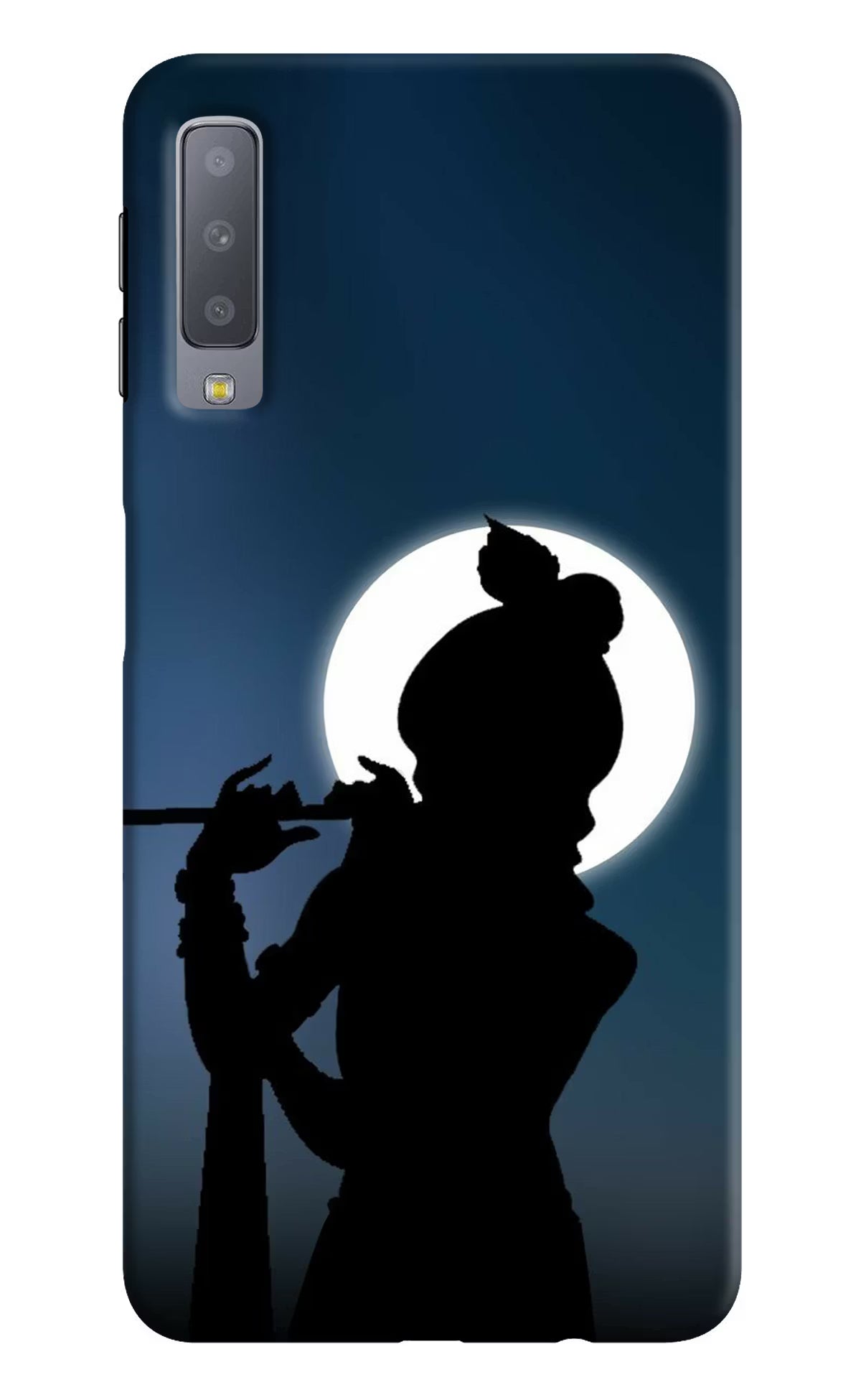 Shri Krishna Silhouette Samsung A7 Back Cover - Shri Krishna Silhouette Samsung A7 Hard Case Back Cover by Casekaro Shri Krishna Silhouette Samsung A7 Hard Case Back Cover by Casekaro