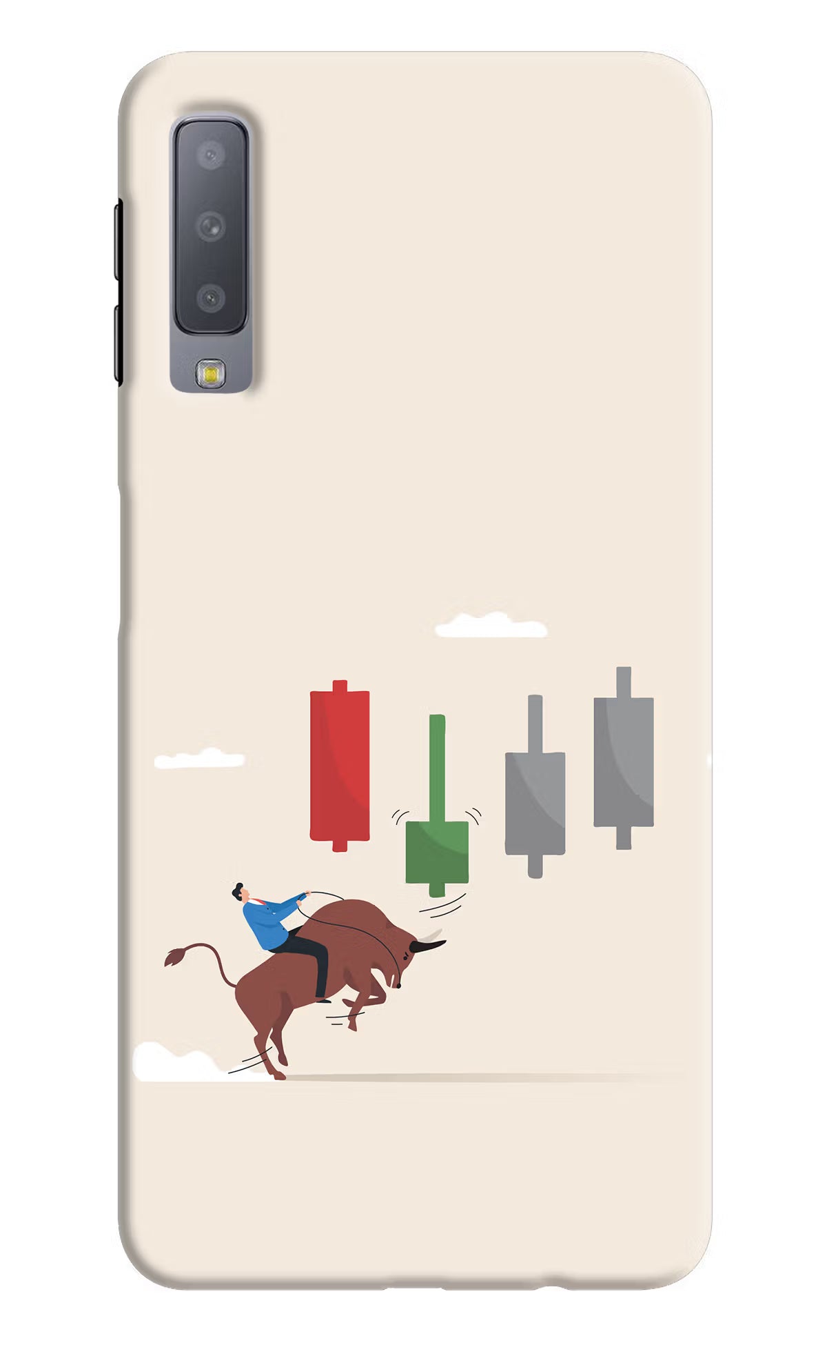 Bull Trading Momentum Samsung A7 Back Cover - Bull Trading Momentum Samsung A7 Hard Case Back Cover by Casekaro Bull Trading Momentum Samsung A7 Hard Case Back Cover by Casekaro