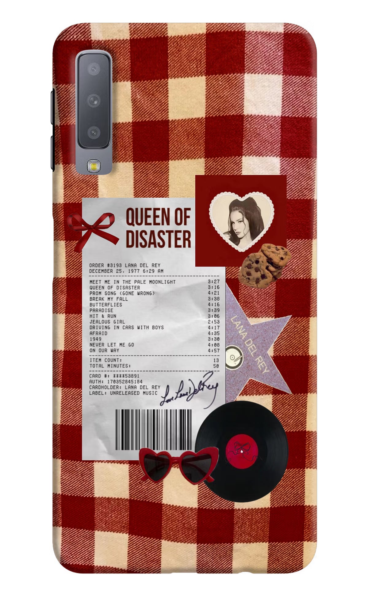 Queen of Disaster Samsung A7 Back Cover - Queen of Disaster Samsung A7 Hard Case Back Cover by Casekaro Queen of Disaster Samsung A7 Hard Case Back Cover by Casekaro