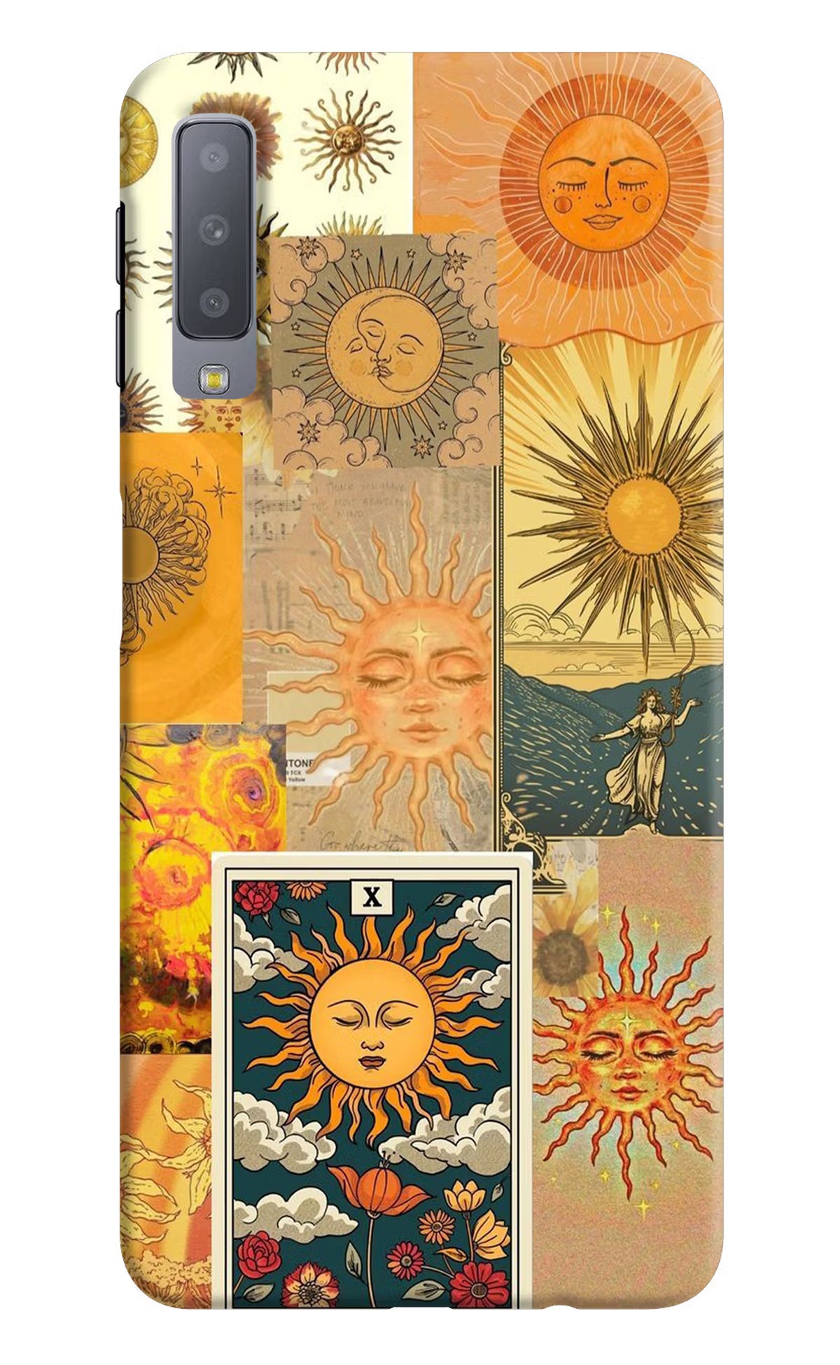 Sun Samsung A7 Back Cover - Sun Samsung A7 Hard Case Back Cover by Casekaro Sun Samsung A7 Hard Case Back Cover by Casekaro