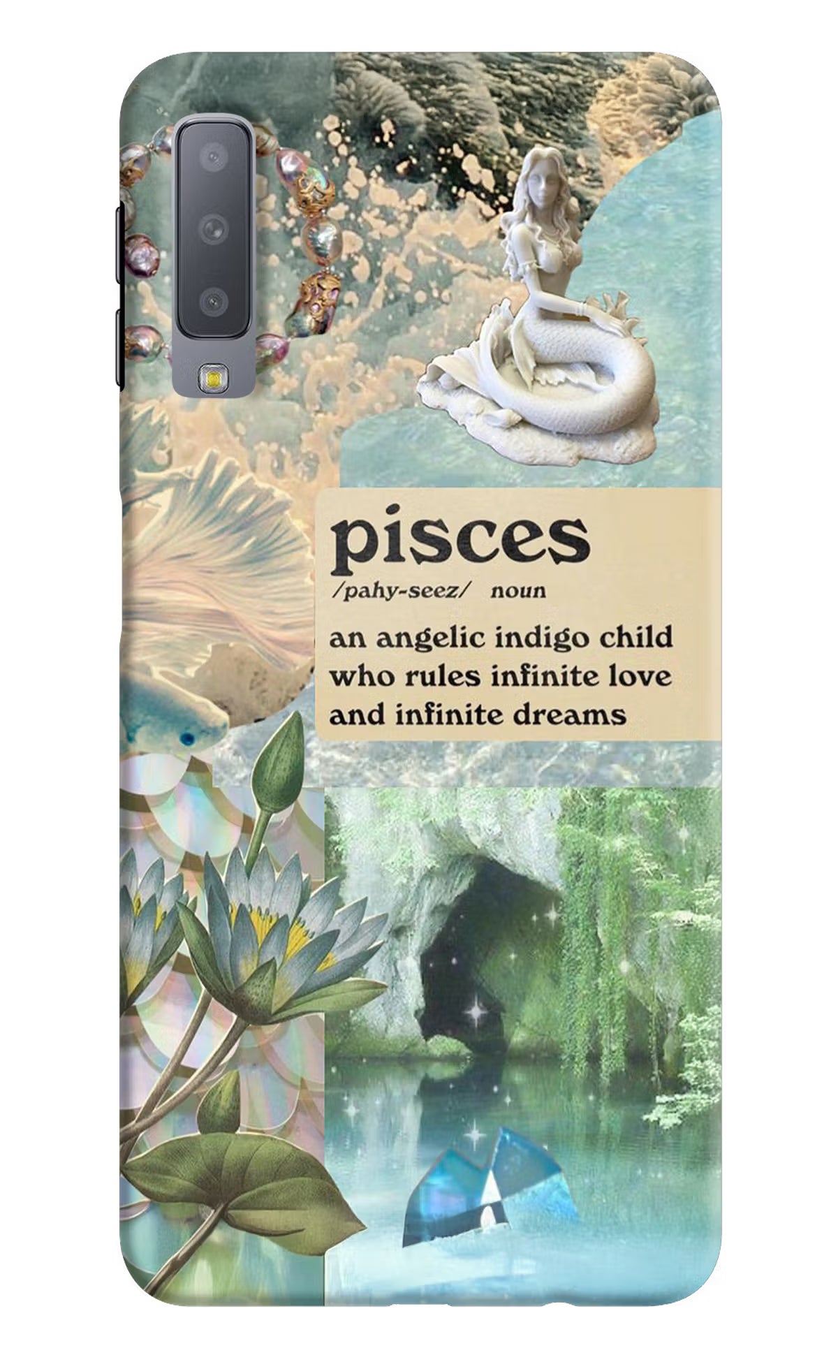 Pisces Zodiac Samsung A7 Back Cover - Pisces Zodiac Samsung A7 Hard Case Back Cover by Casekaro Pisces Zodiac Samsung A7 Hard Case Back Cover by Casekaro