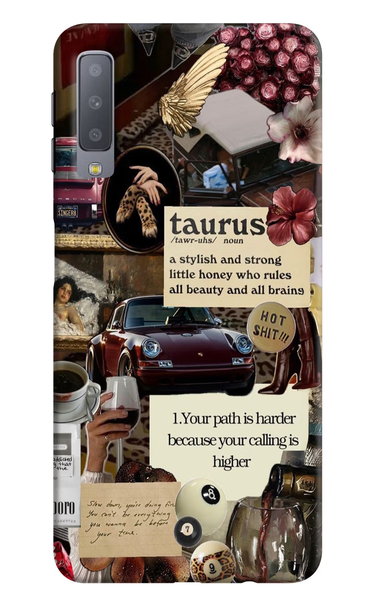 Taurus Zodiac Samsung A7 Back Cover - Taurus Zodiac Samsung A7 Hard Case Back Cover by Casekaro Taurus Zodiac Samsung A7 Hard Case Back Cover by Casekaro