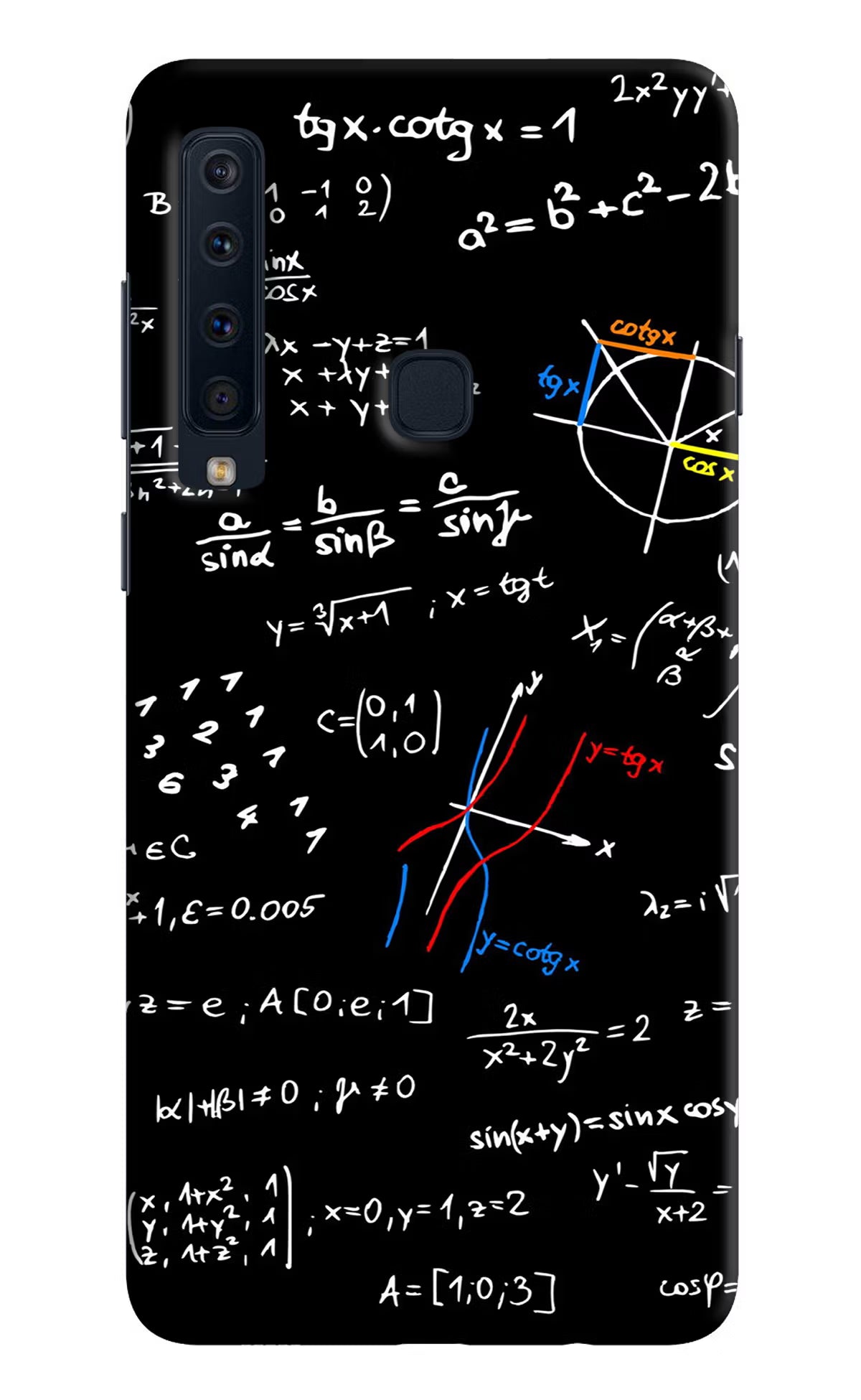 Mathematics Formula Samsung A9 Back Cover - Mathematics Formula Samsung A9 Hard Case Back Cover by Casekaro Mathematics Formula Samsung A9 Hard Case Back Cover by Casekaro