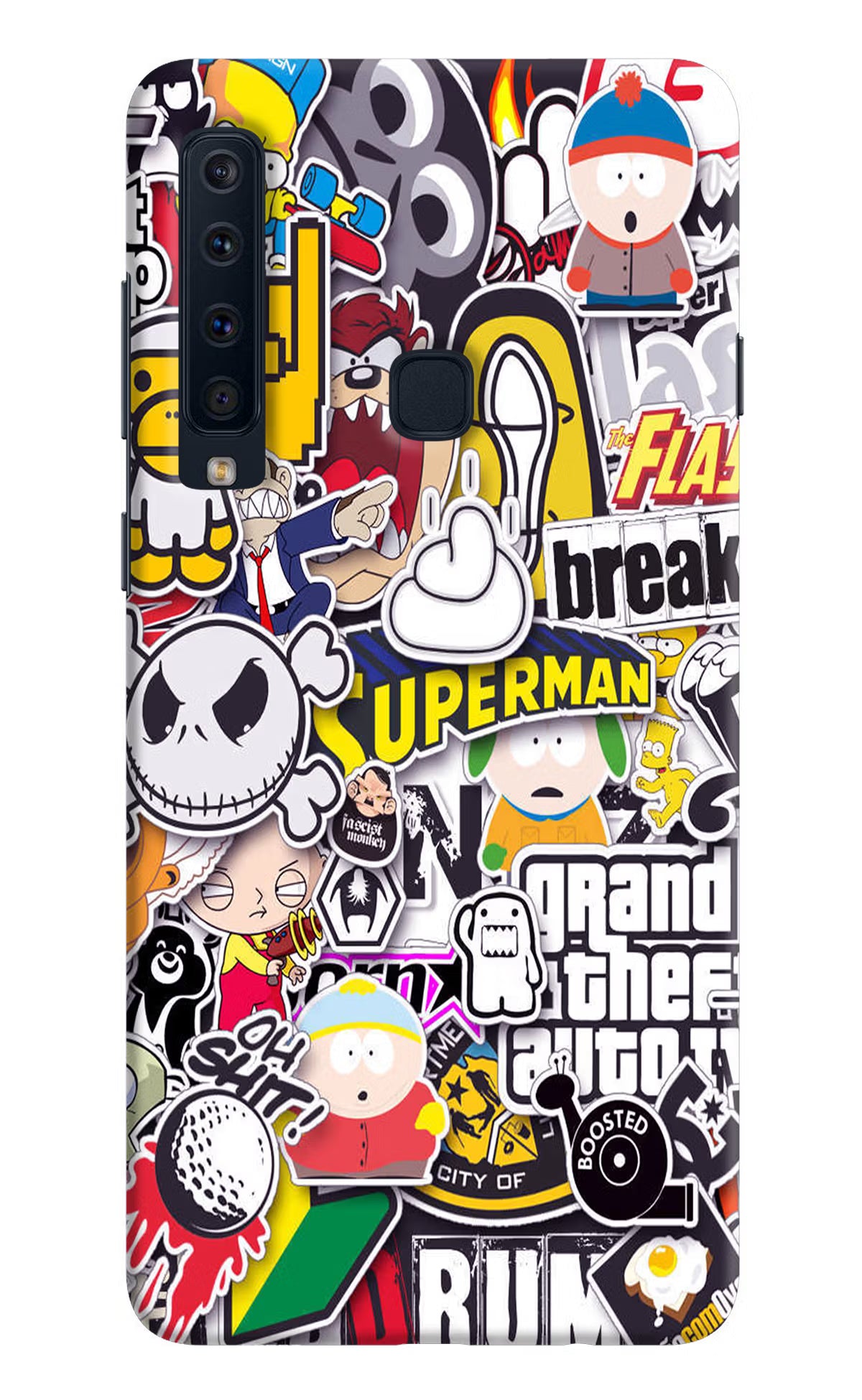 Sticker Bomb Samsung A9 Back Cover - Sticker Bomb Samsung A9 Hard Case Back Cover by Casekaro Sticker Bomb Samsung A9 Hard Case Back Cover by Casekaro
