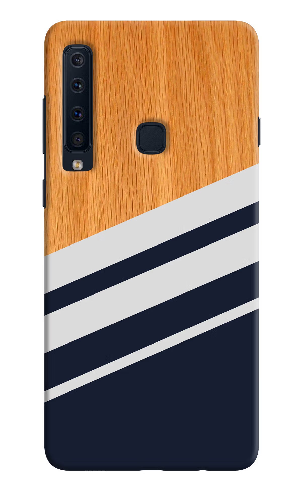 Blue and white wooden Samsung A9 Back Cover - Blue and white wooden Samsung A9 Hard Case Back Cover by Casekaro Blue and white wooden Samsung A9 Hard Case Back Cover by Casekaro