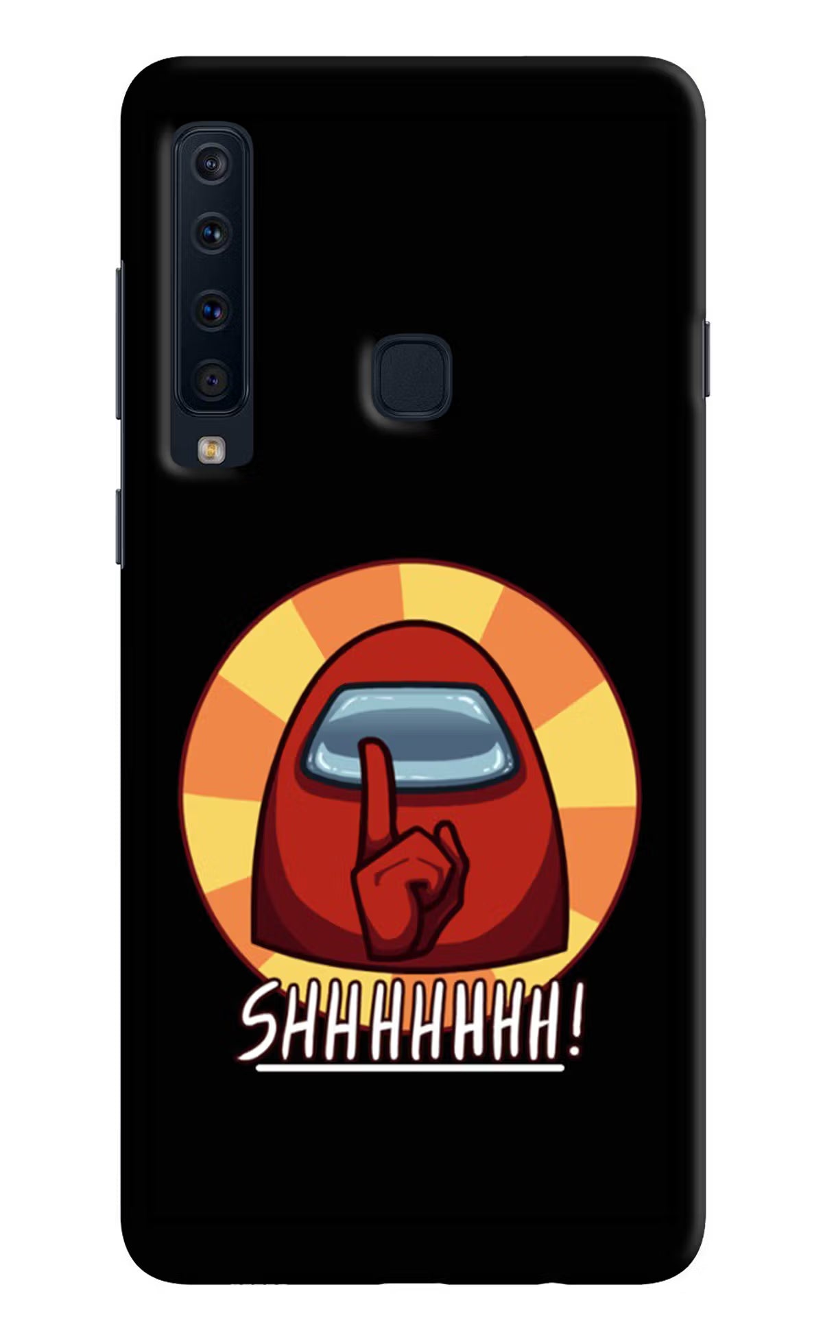 Among Us Shhh! Samsung A9 Back Cover - Among Us Shhh! Samsung A9 Hard Case Back Cover by Casekaro Among Us Shhh! Samsung A9 Hard Case Back Cover by Casekaro