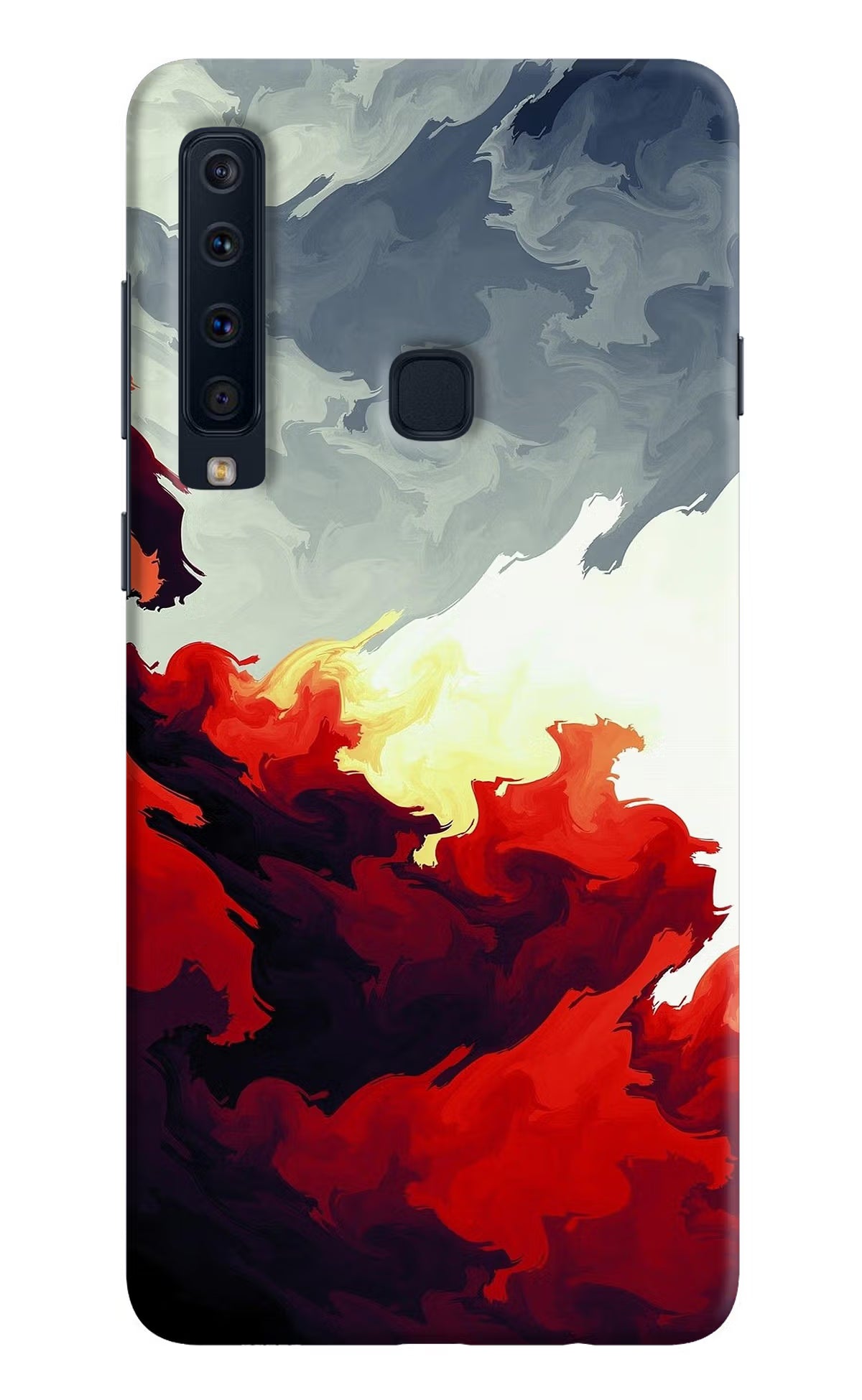 Fire Cloud Samsung A9 Back Cover - Fire Cloud Samsung A9 Hard Case Back Cover by Casekaro Fire Cloud Samsung A9 Hard Case Back Cover by Casekaro