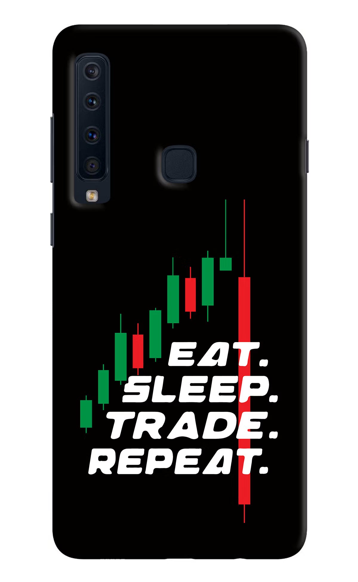 Eat Sleep Trade Repeat Samsung A9 Back Cover - Eat Sleep Trade Repeat Samsung A9 Hard Case Back Cover by Casekaro Eat Sleep Trade Repeat Samsung A9 Hard Case Back Cover by Casekaro