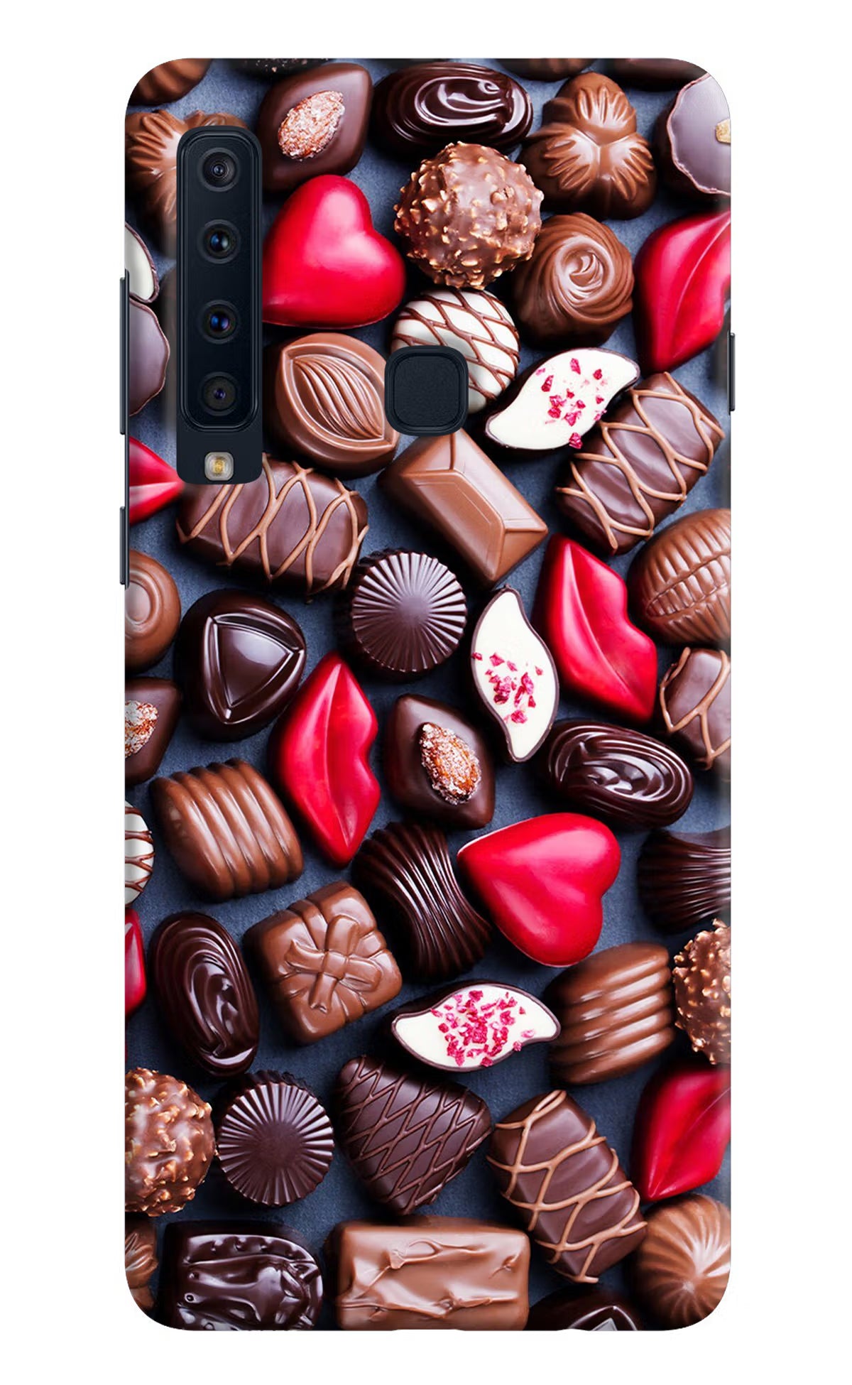 Chocolates Samsung A9 Back Cover - Chocolates Samsung A9 Hard Case Back Cover by Casekaro Chocolates Samsung A9 Hard Case Back Cover by Casekaro