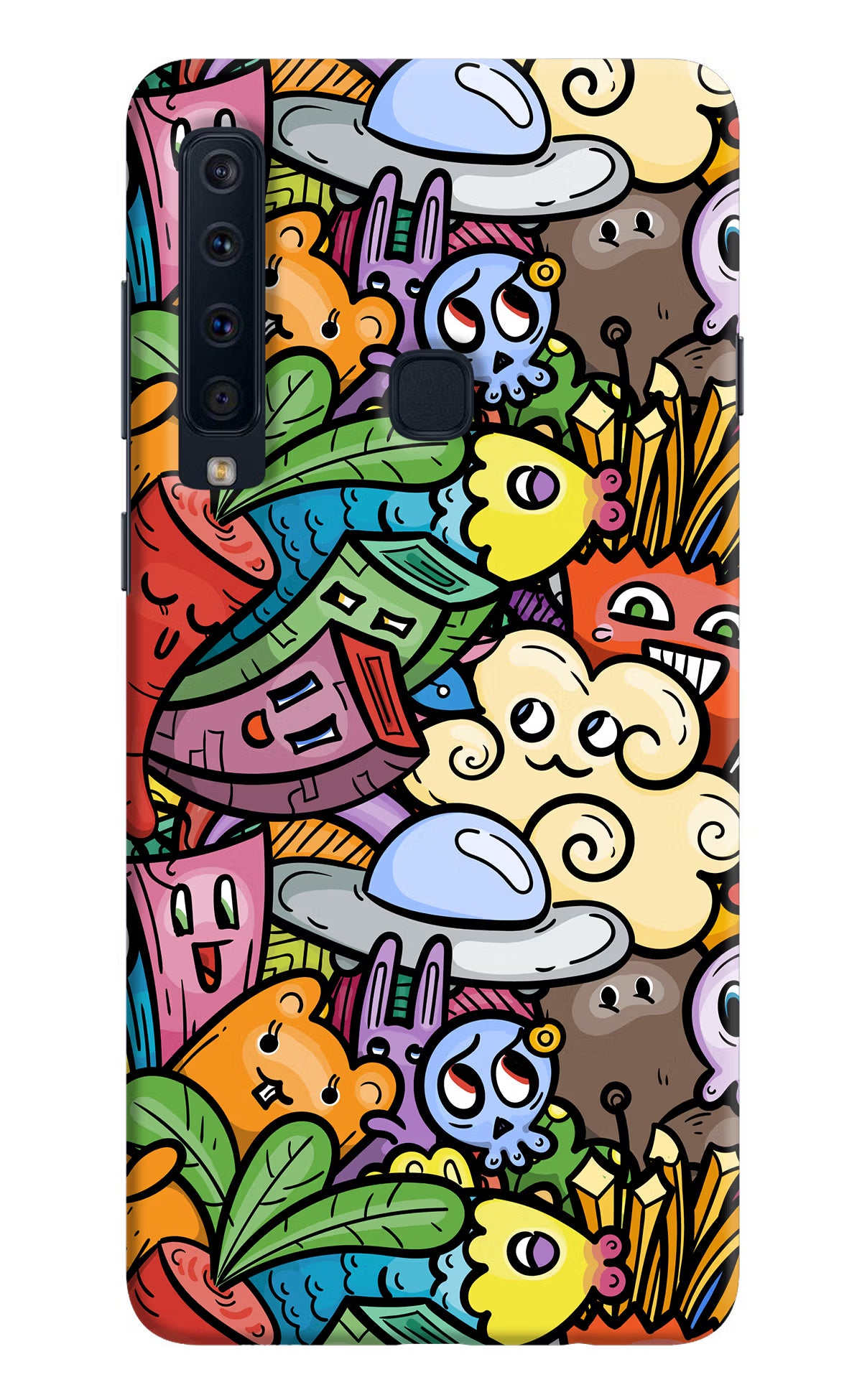 Veggie Doodle Samsung A9 Back Cover - Veggie Doodle Samsung A9 Hard Case Back Cover by Casekaro Veggie Doodle Samsung A9 Hard Case Back Cover by Casekaro