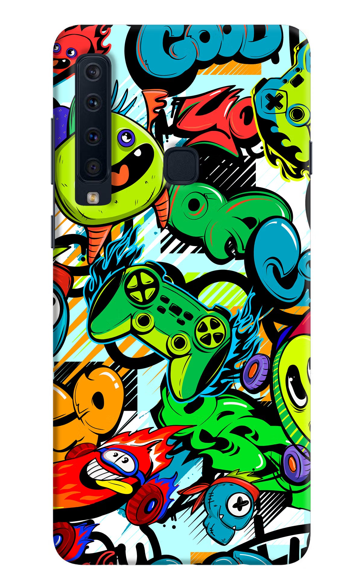 Game Doodle Samsung A9 Back Cover - Game Doodle Samsung A9 Hard Case Back Cover by Casekaro Game Doodle Samsung A9 Hard Case Back Cover by Casekaro